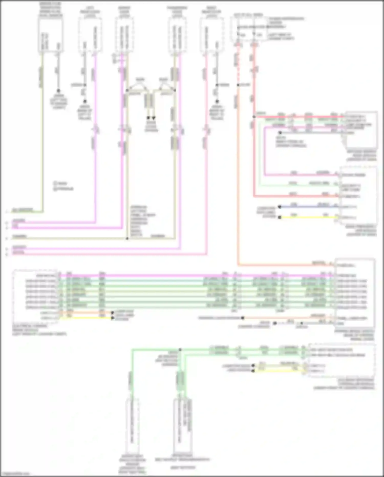 Wiring diagram driver seat belt buckle tensioner/switch for Chrysler 200 II (2014-2016) (2 of 2)