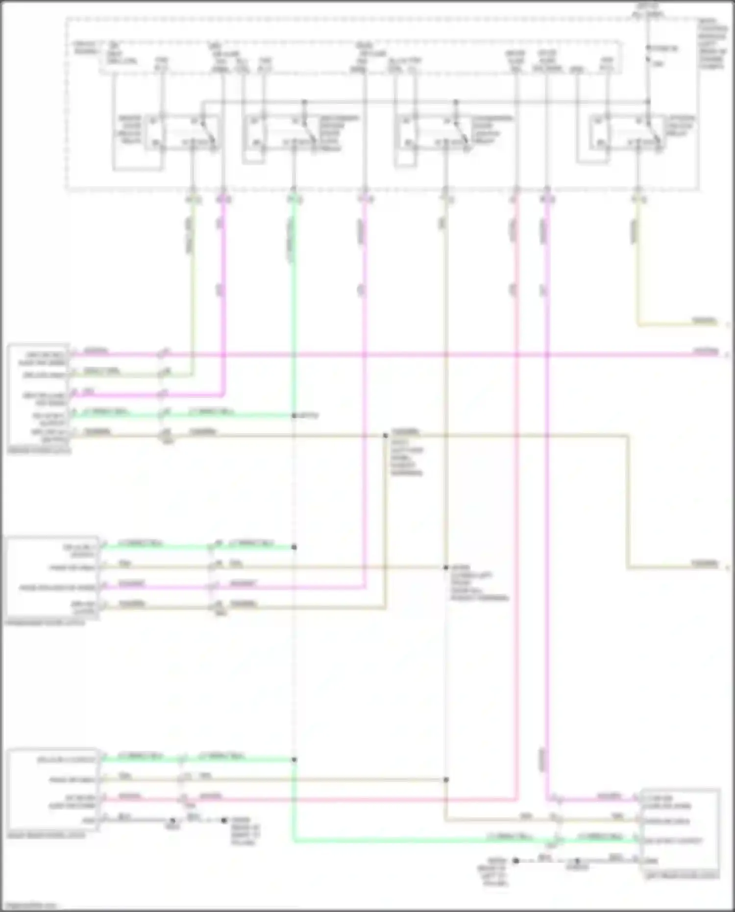 Wiring diagram drv dr ajar sw ctrl snse for Chrysler 200 II (2014-2016)