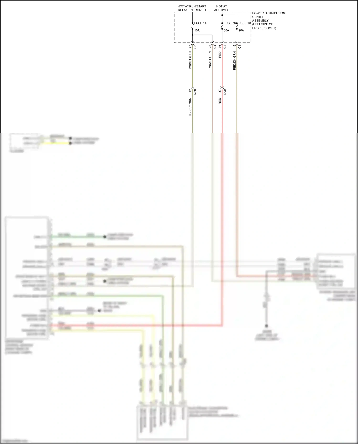 Chrysler 200 II (2014-2016) fuse 59 wiring diagram  (2 of 2)