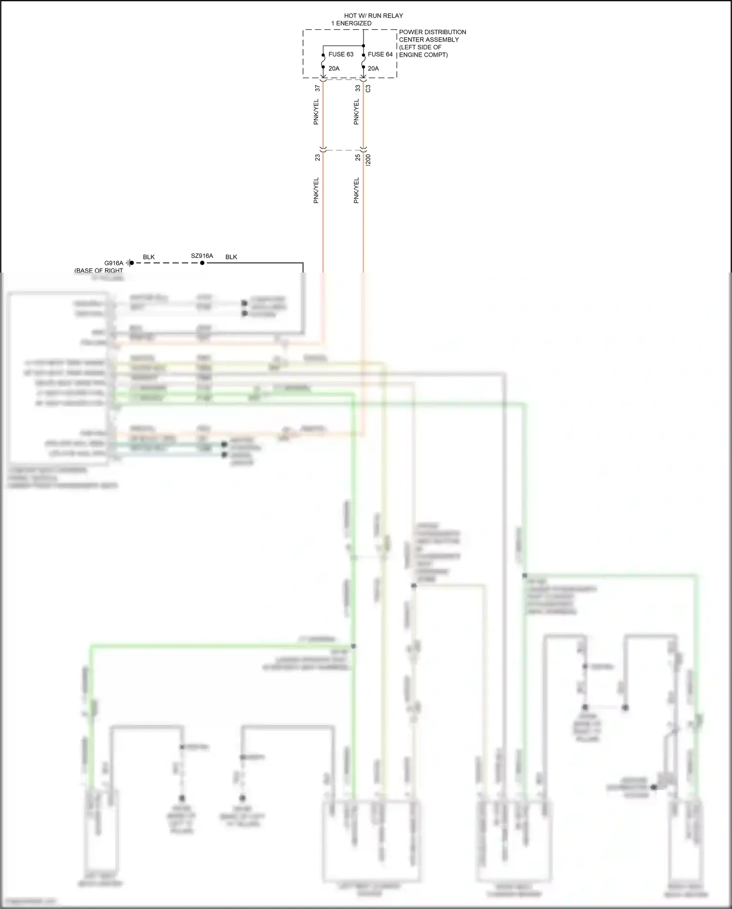 Chrysler 200 II (2014-2016) fuse 63 wiring diagram  (1 of 3)
