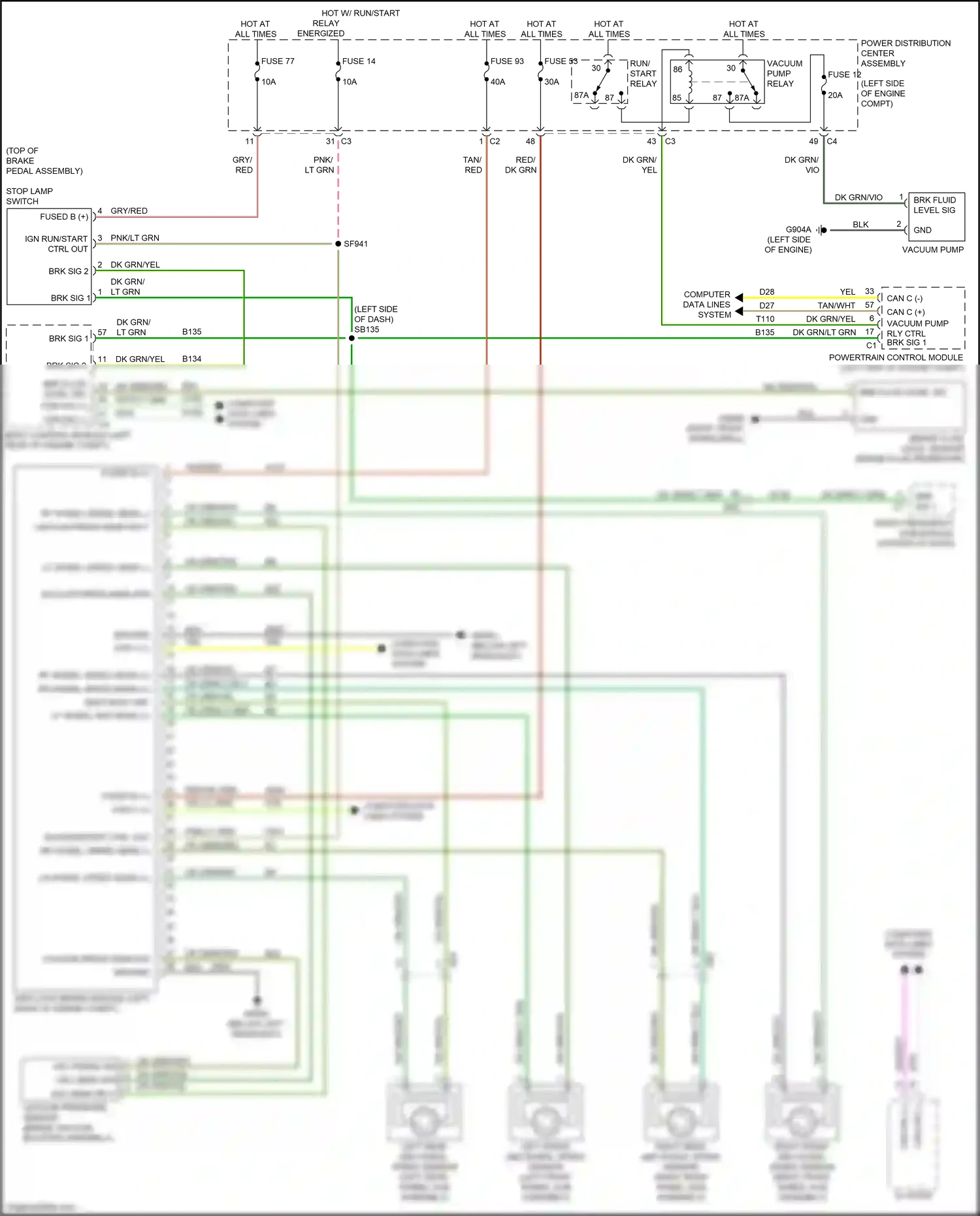 Chrysler 200 II (2014-2016) high data link wiring diagram  (1 of 1)