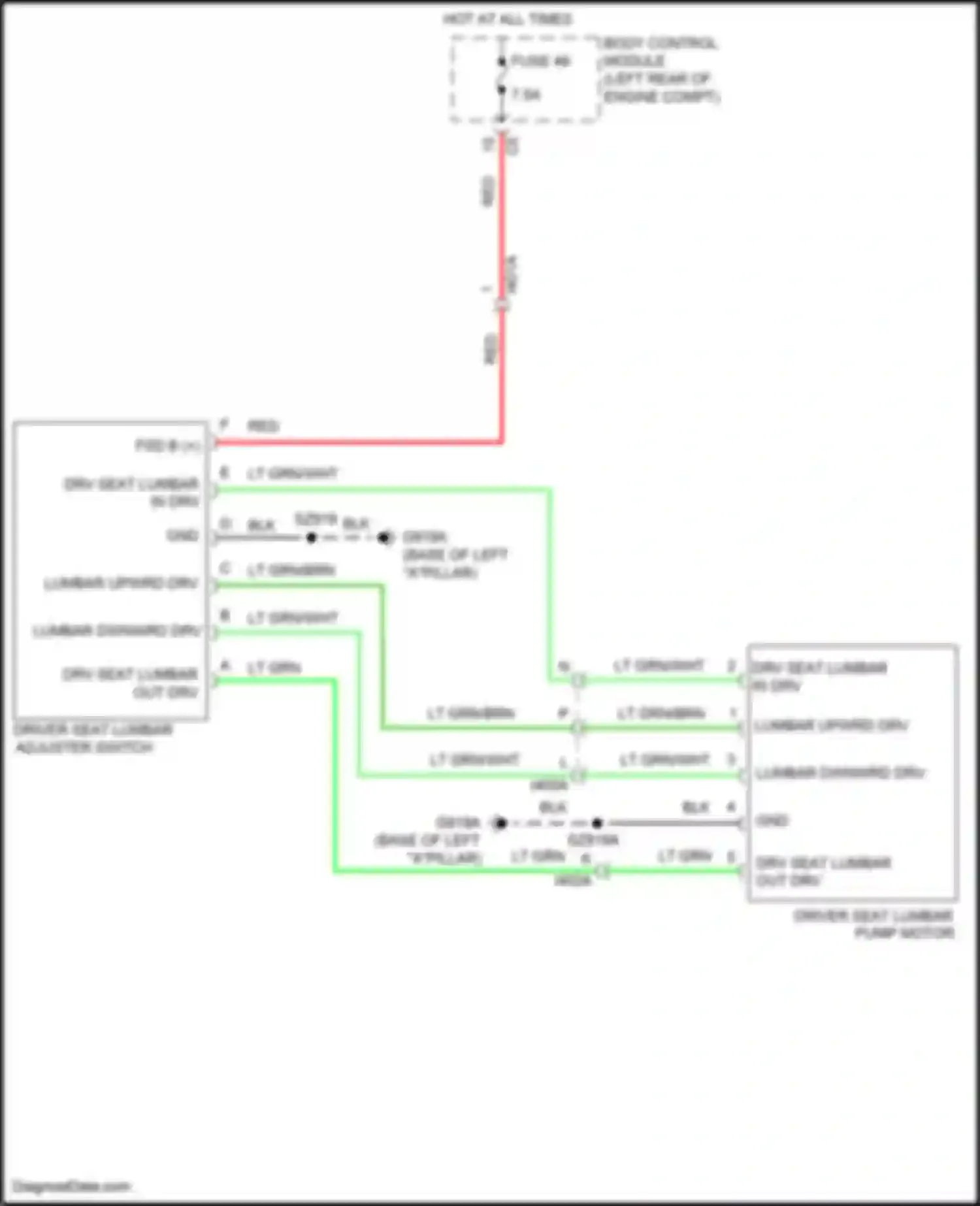Wiring diagram body control module for Chrysler 200 II (2014-2016)