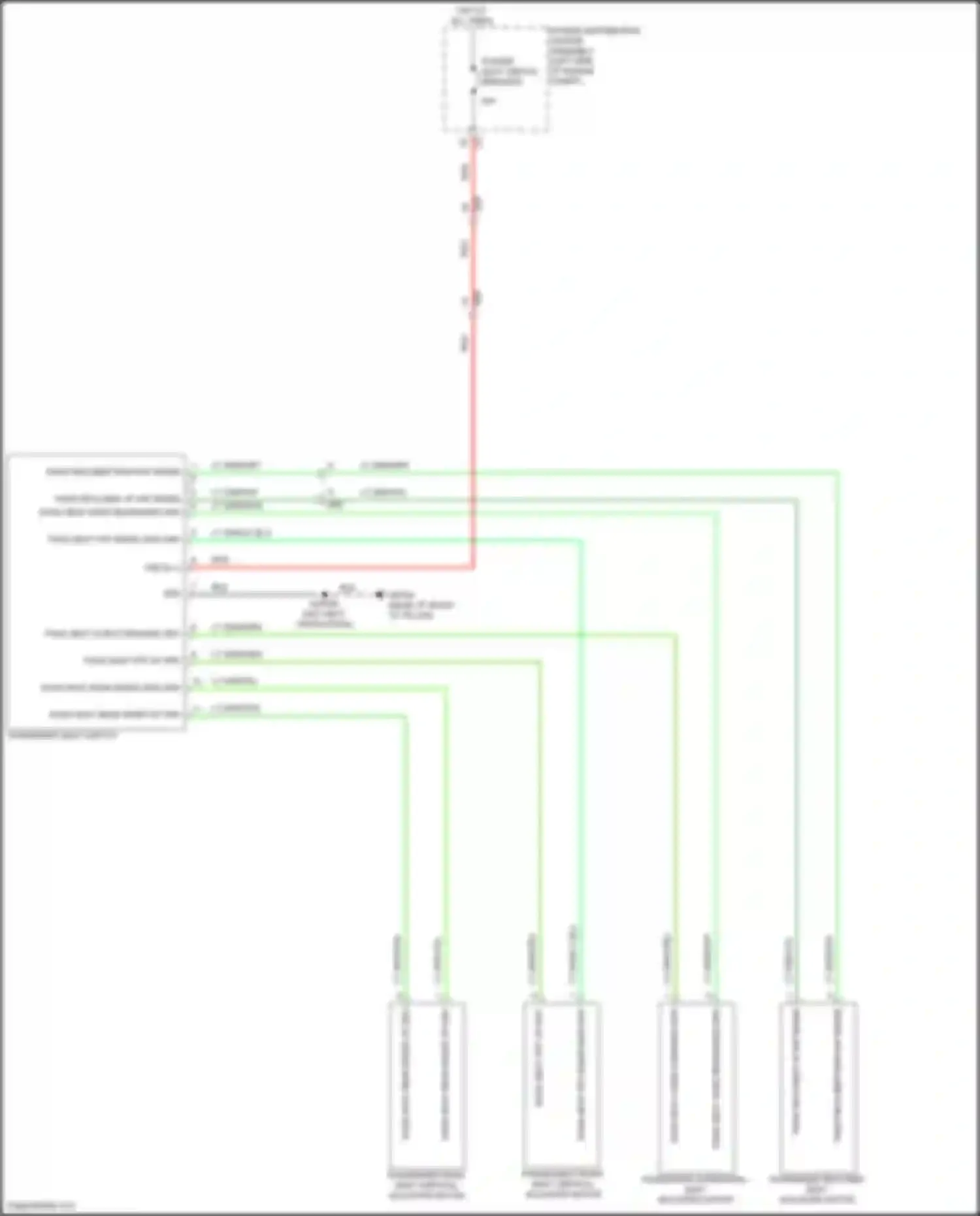 Wiring diagram pass seat frt up drv for Chrysler 200 II (2014-2016)