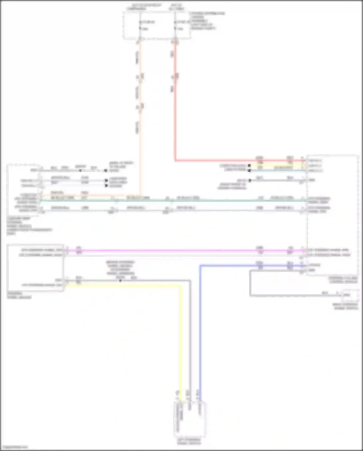 Wiring diagram steering column control module for Chrysler 200 II (2014-2016)