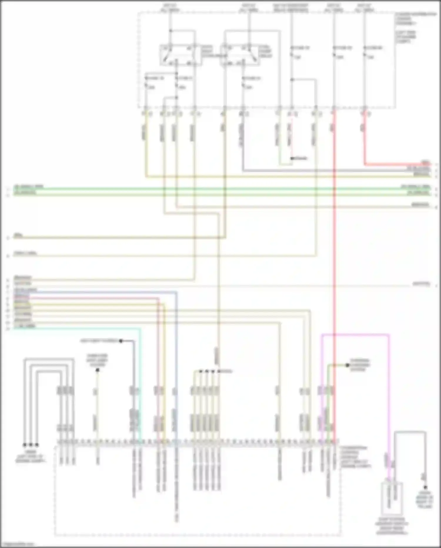 Wiring diagram hot w/ run/start relay energized for Chrysler 200 II (2014-2016) (10 of 10)