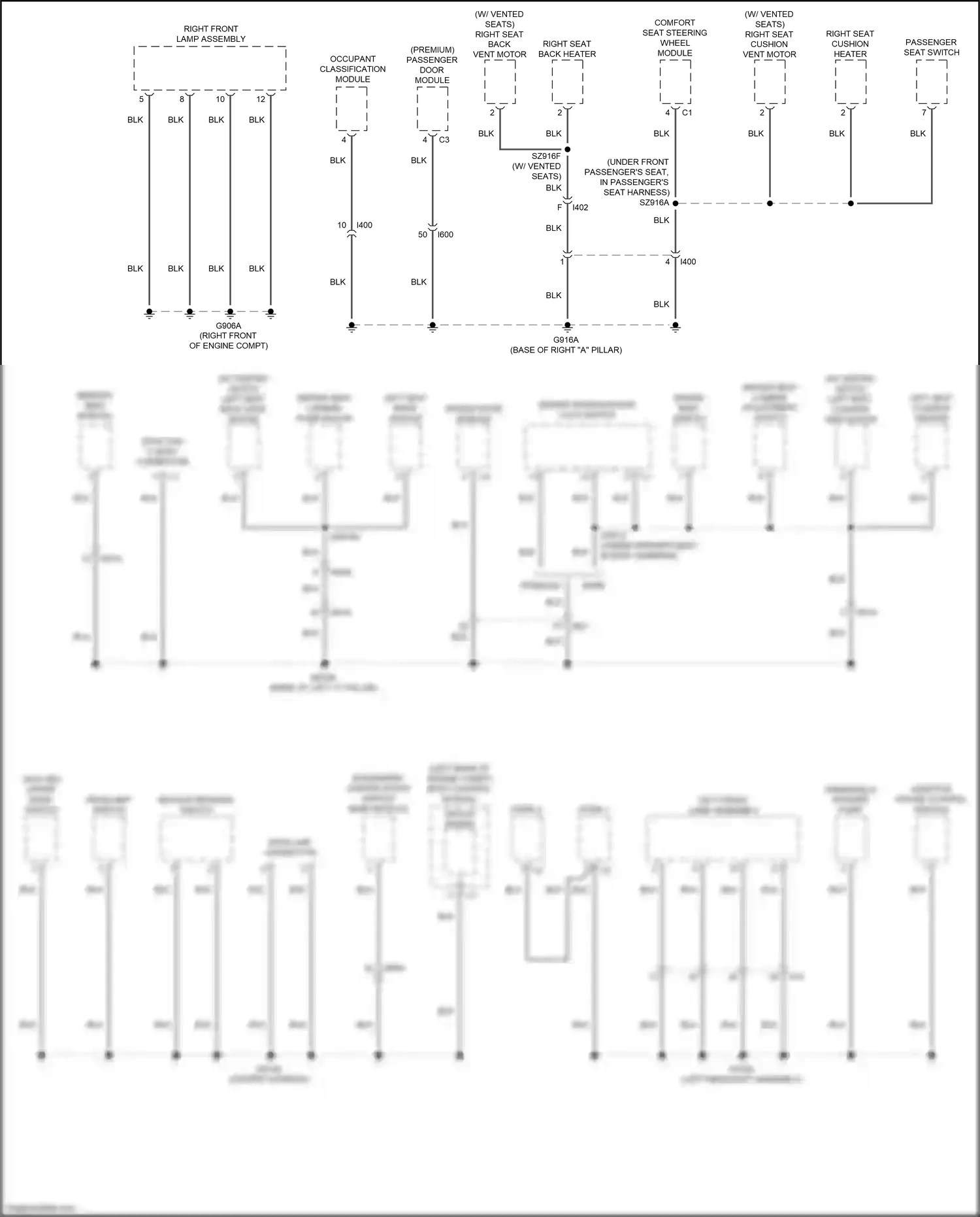 Chrysler 200 II (2014-2016) left headlight assembly wiring diagram  (3 of 7)