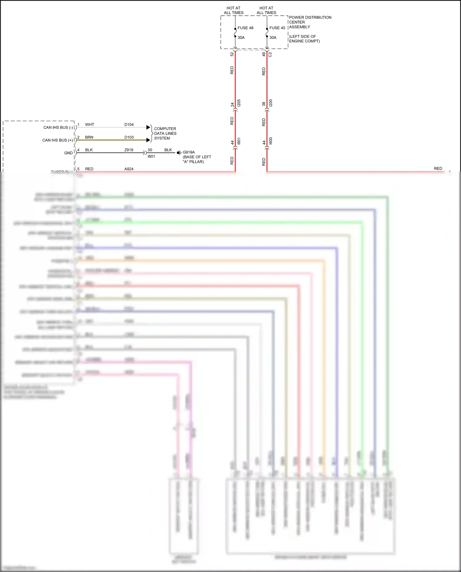 Chrysler 200 II (2014-2016) memory select sw return wiring diagram  (1 of 1)