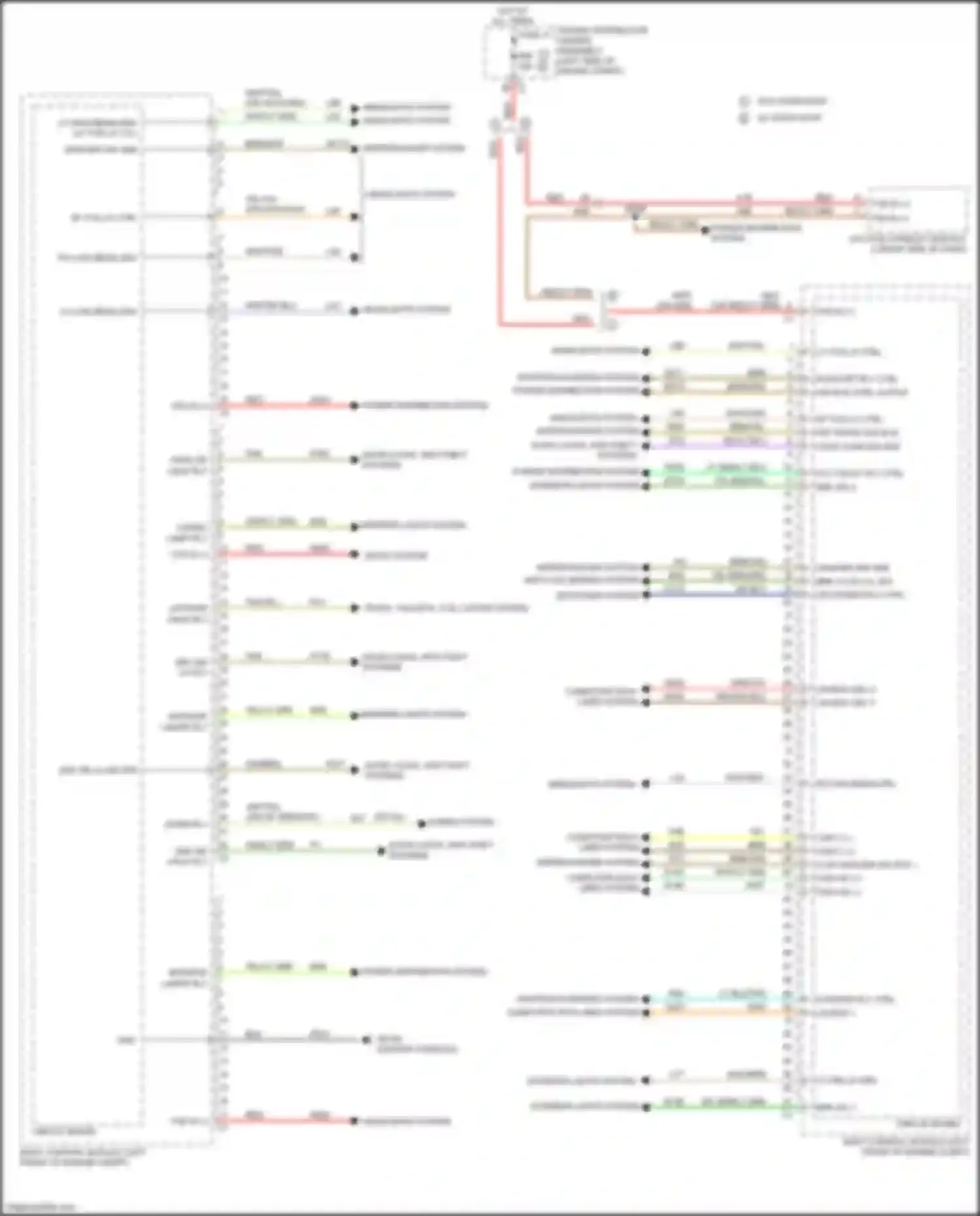 Wiring diagram seats system for Chrysler 200 II (2014-2016) (1 of 1)