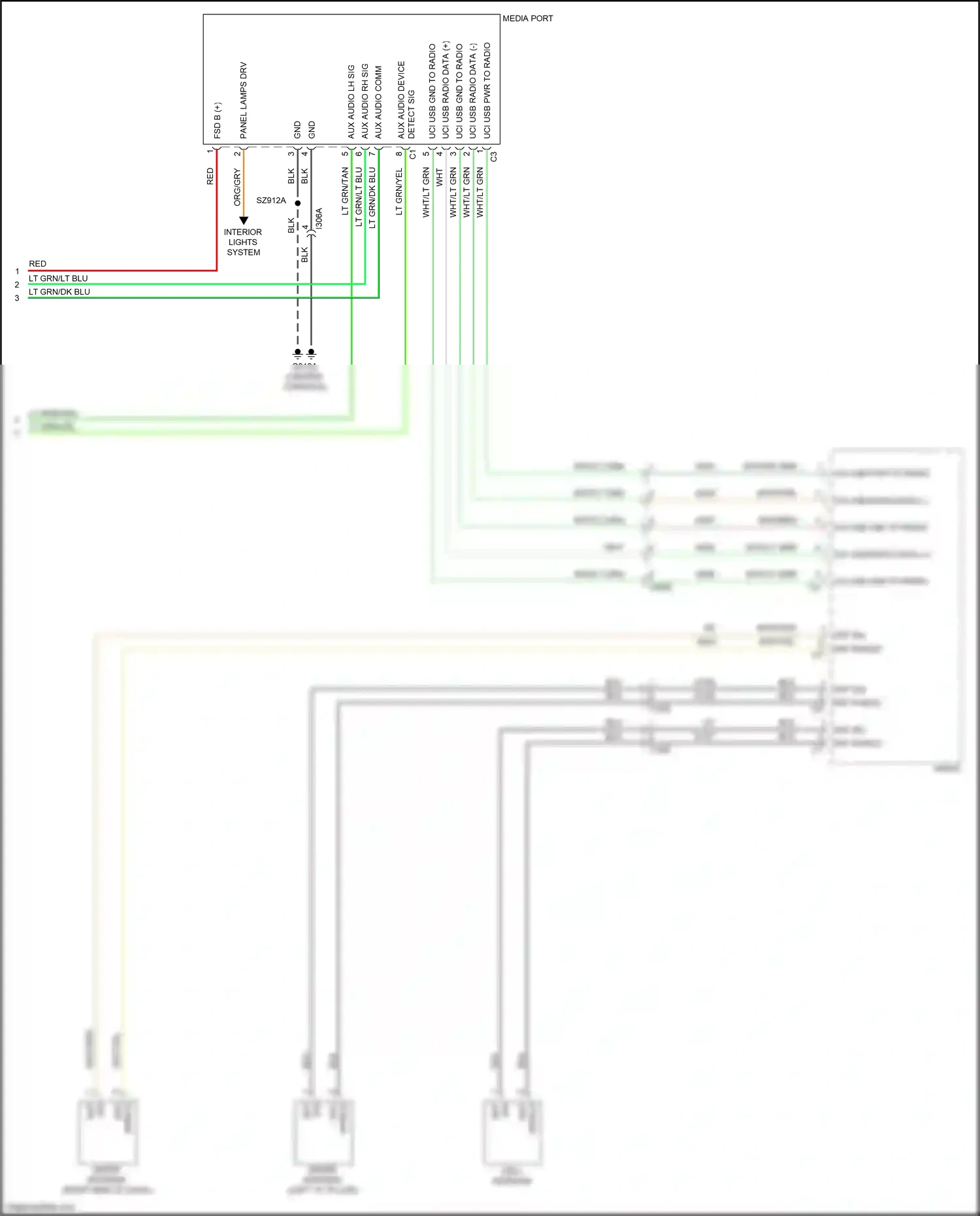 Chrysler 200 II (2014-2016) shield wiring diagram  (2 of 3)