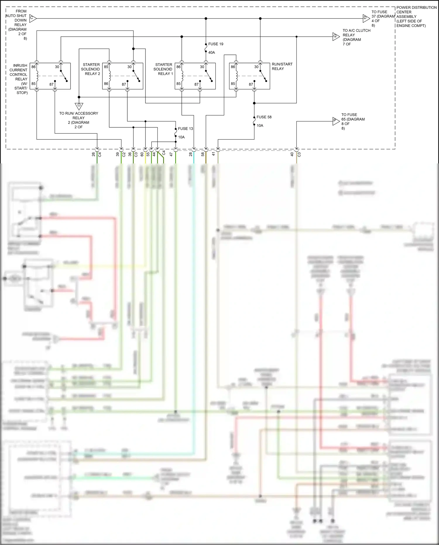 Chrysler 200 II (2014-2016) start rly ctrl wiring diagram  (1 of 2)