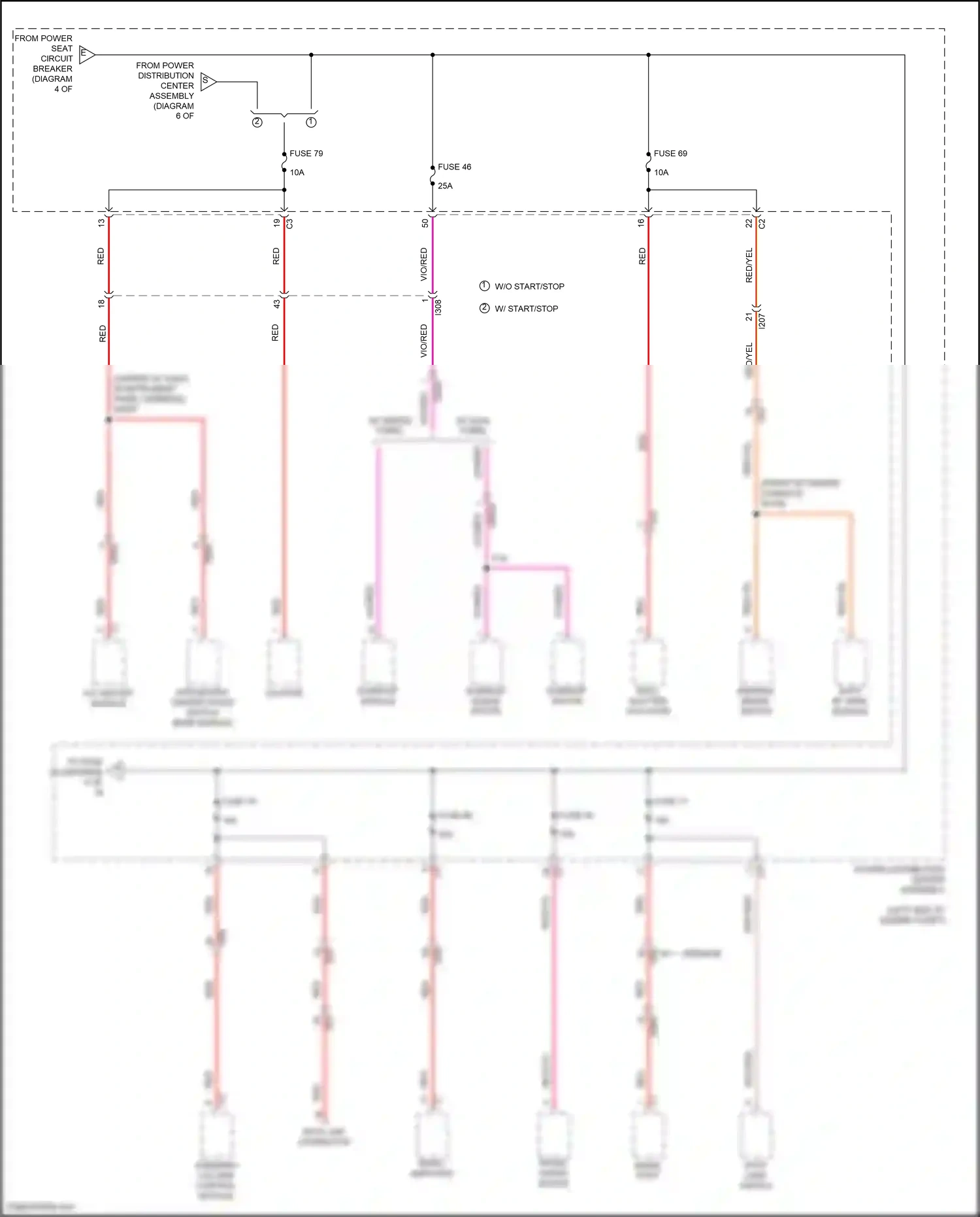 Chrysler 200 II (2014-2016) stop lamp switch wiring diagram  (2 of 5)
