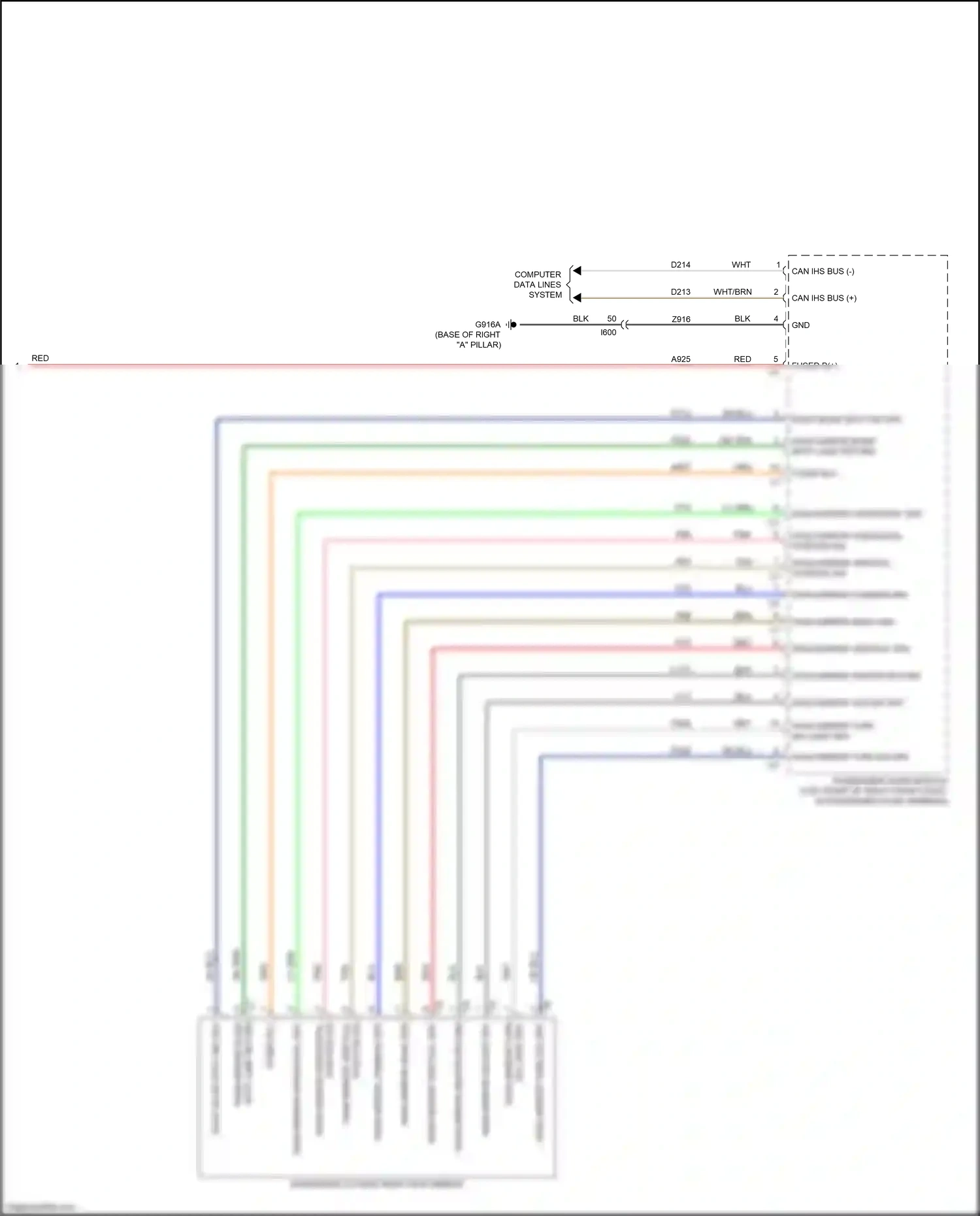 Chrysler 200 II (2014-2016) tan wiring diagram  (5 of 15)