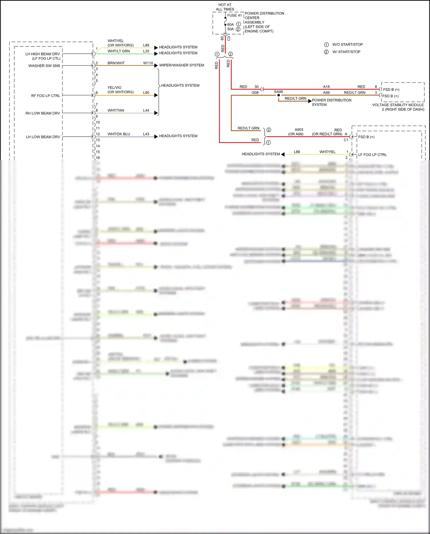 Chrysler 200 II (2014-2016) trunk, tailgate, fuel doors system wiring diagram  (1 of 1)