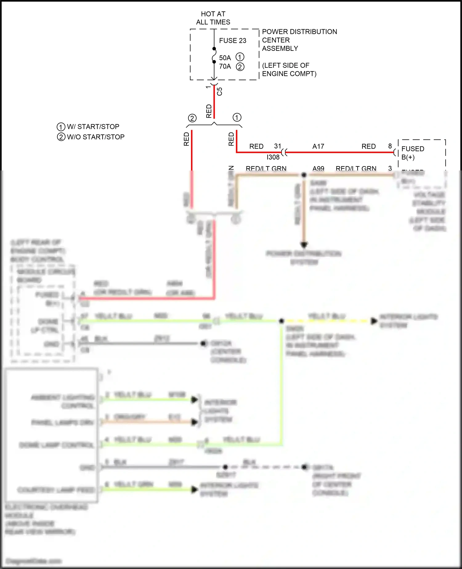 Chrysler 200 II (2014-2016) voltage stability module wiring diagram  (14 of 16)