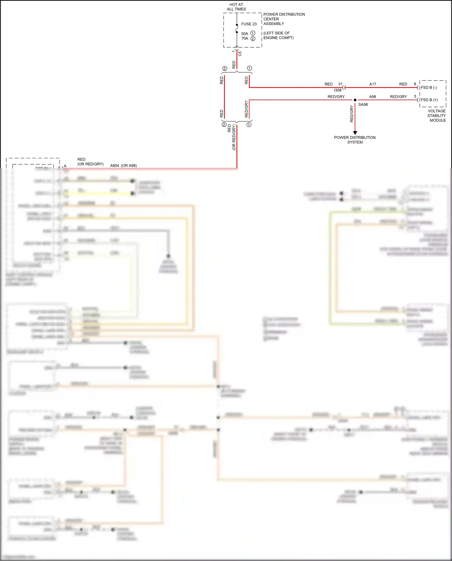 Chrysler 200 II (2014-2016) voltage stability module wiring diagram  (6 of 16)
