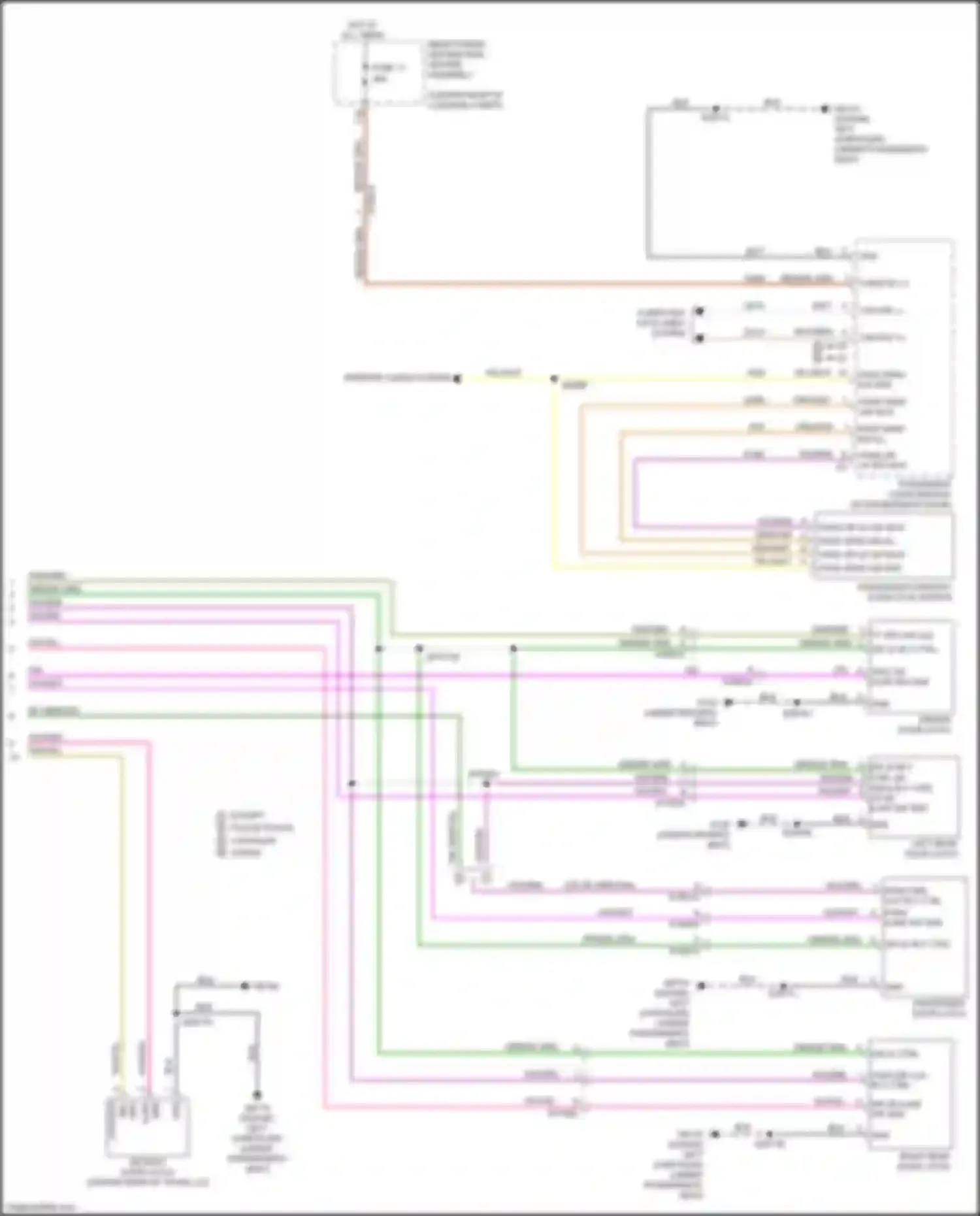 300C Chrysler II facelift (2015-2024): Forced entry circuit (2 of 2)