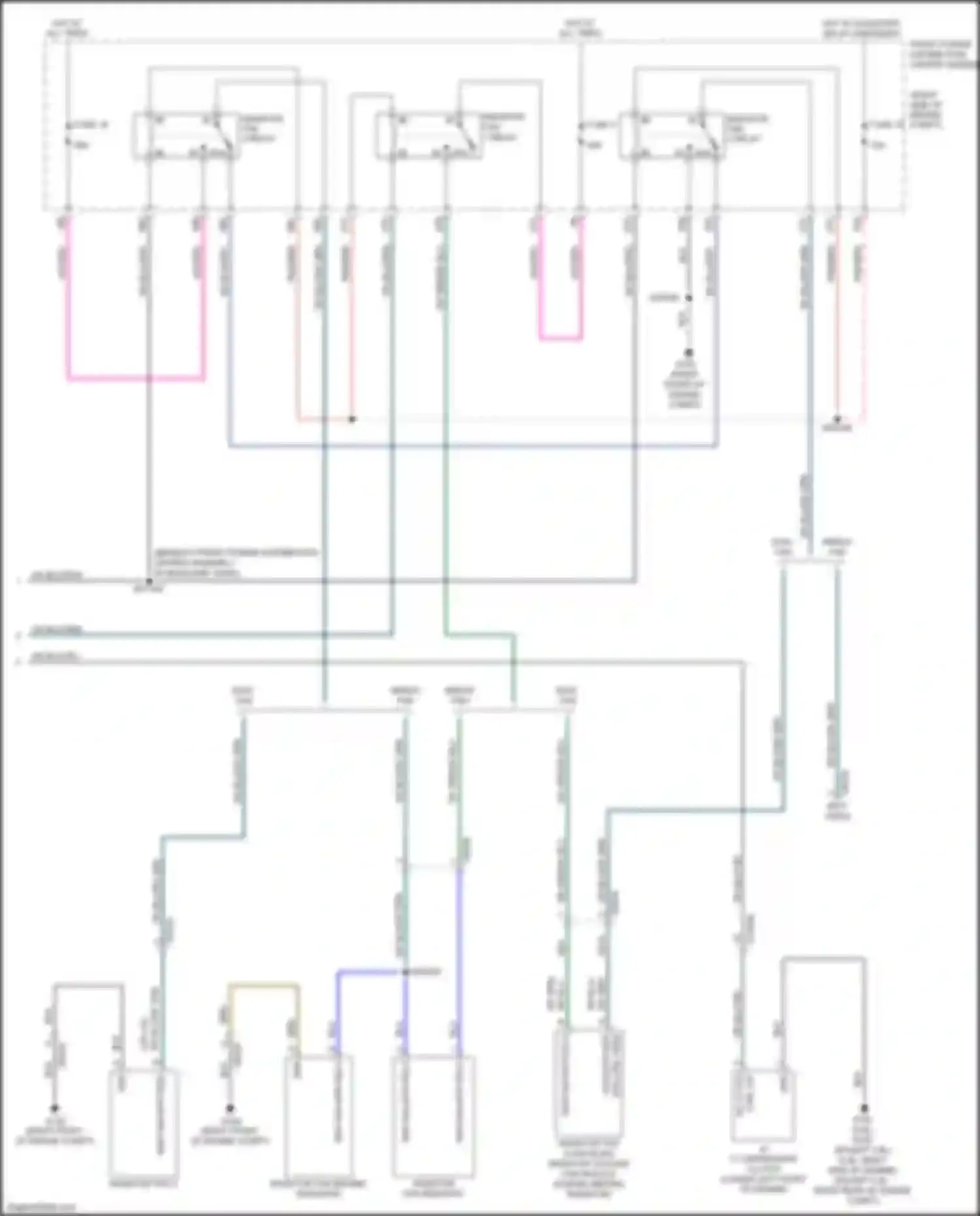 300C Chrysler II facelift (2015-2024): Cooling fan circuit (2 of 2)