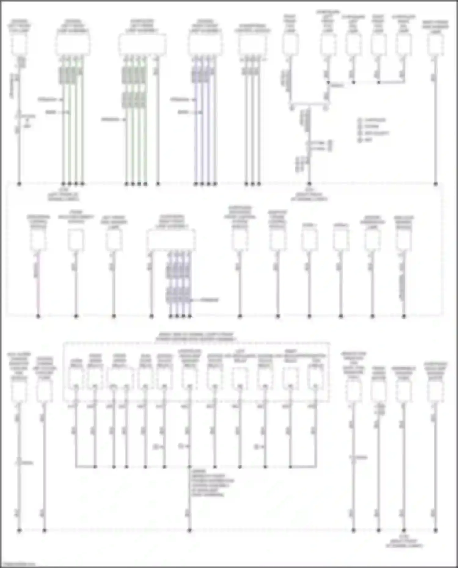 300C Chrysler II facelift (2015-2024): Ground distribution circuit (1 of 5)