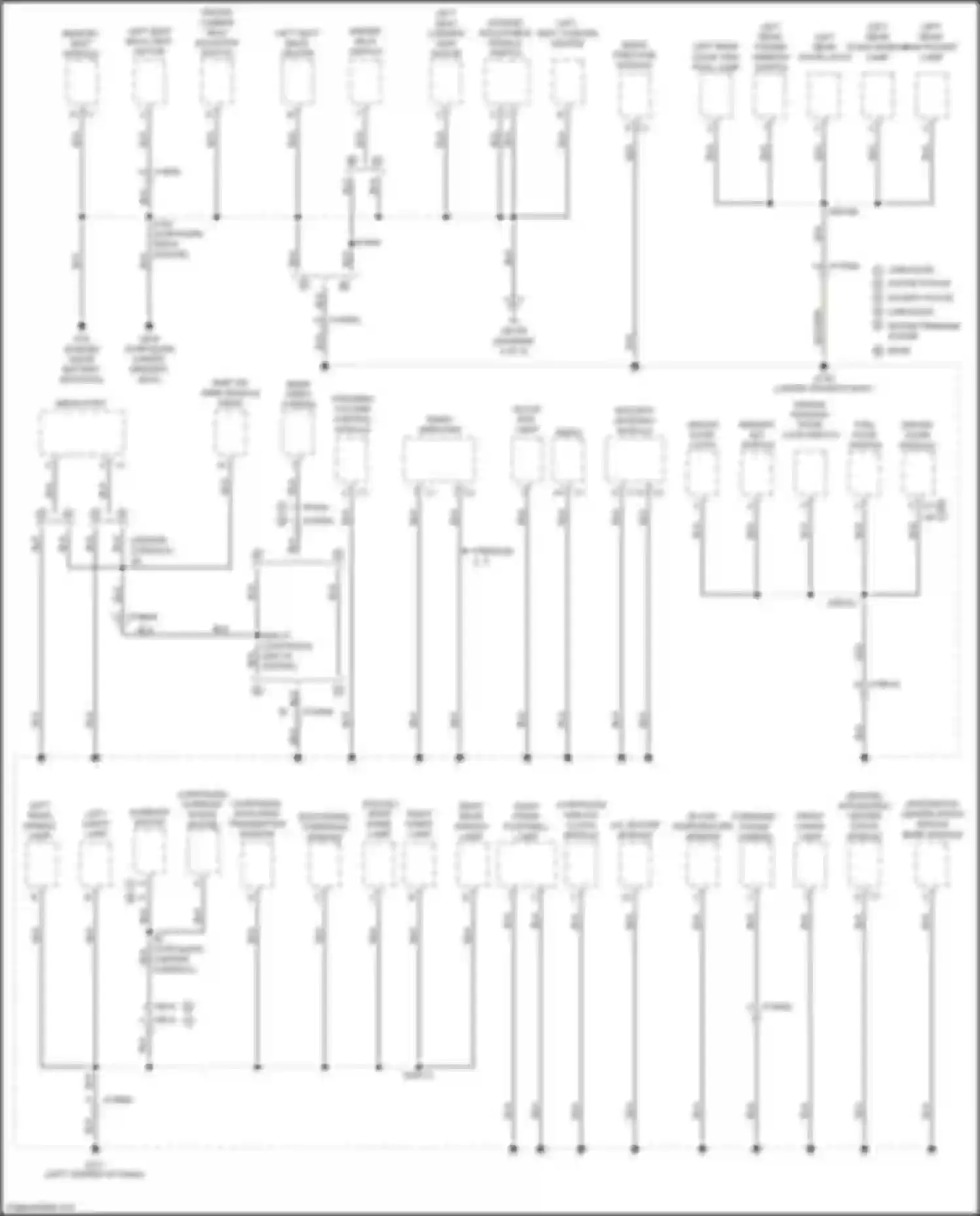 300C Chrysler II facelift (2015-2024): Ground distribution circuit (2 of 5)