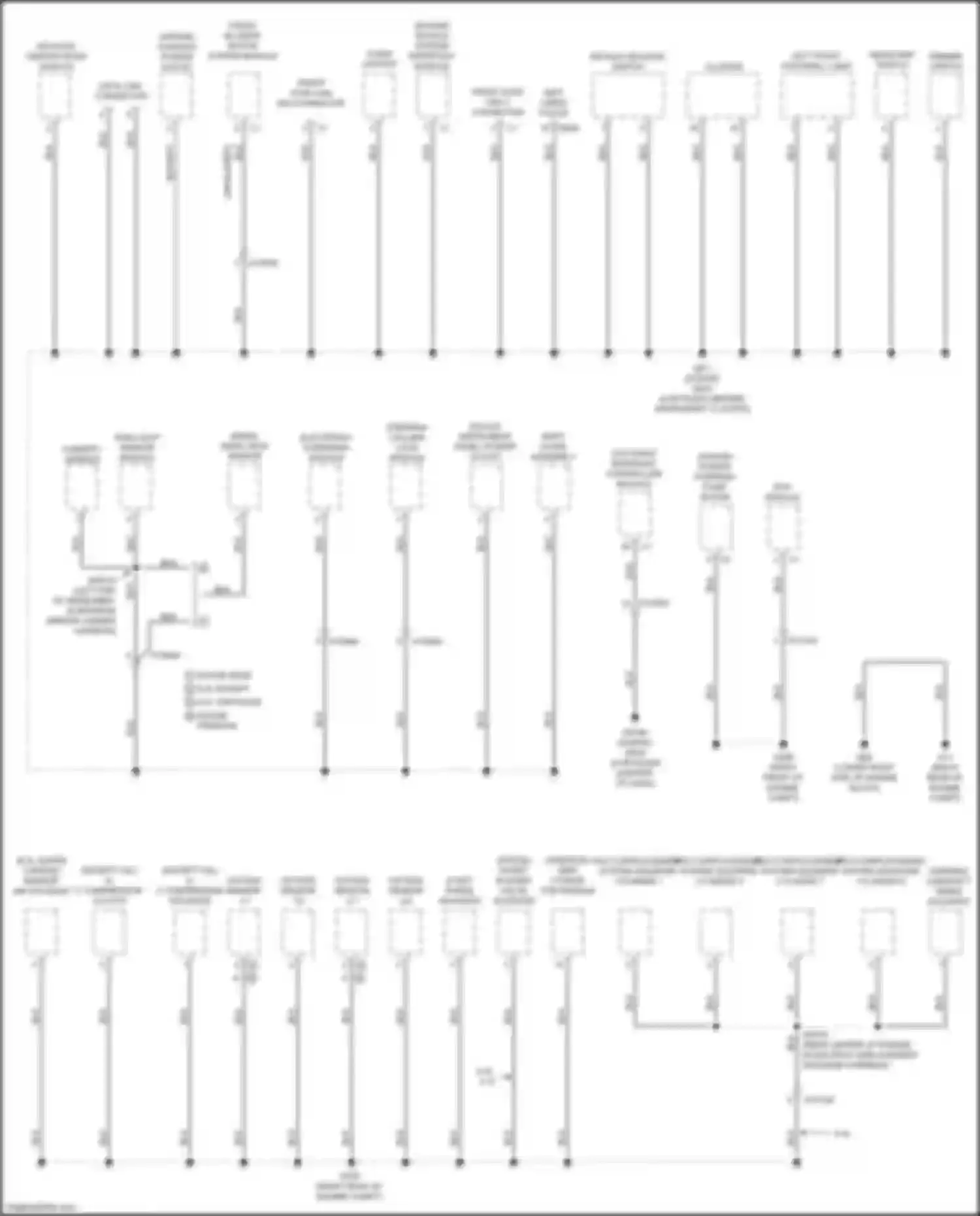 300C Chrysler II facelift (2015-2024): Ground distribution circuit (4 of 5)