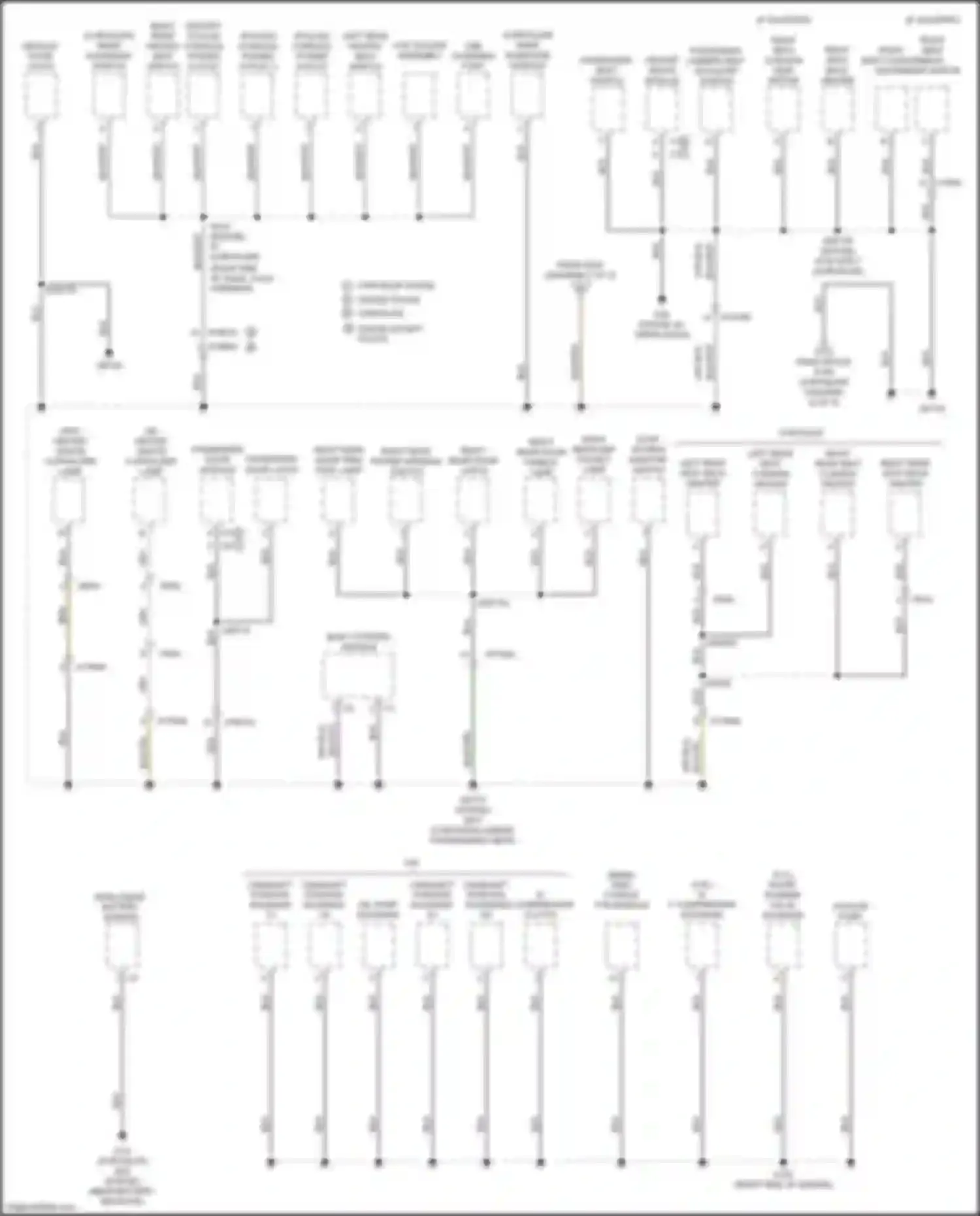 300C Chrysler II facelift (2015-2024): Ground distribution circuit (5 of 5)