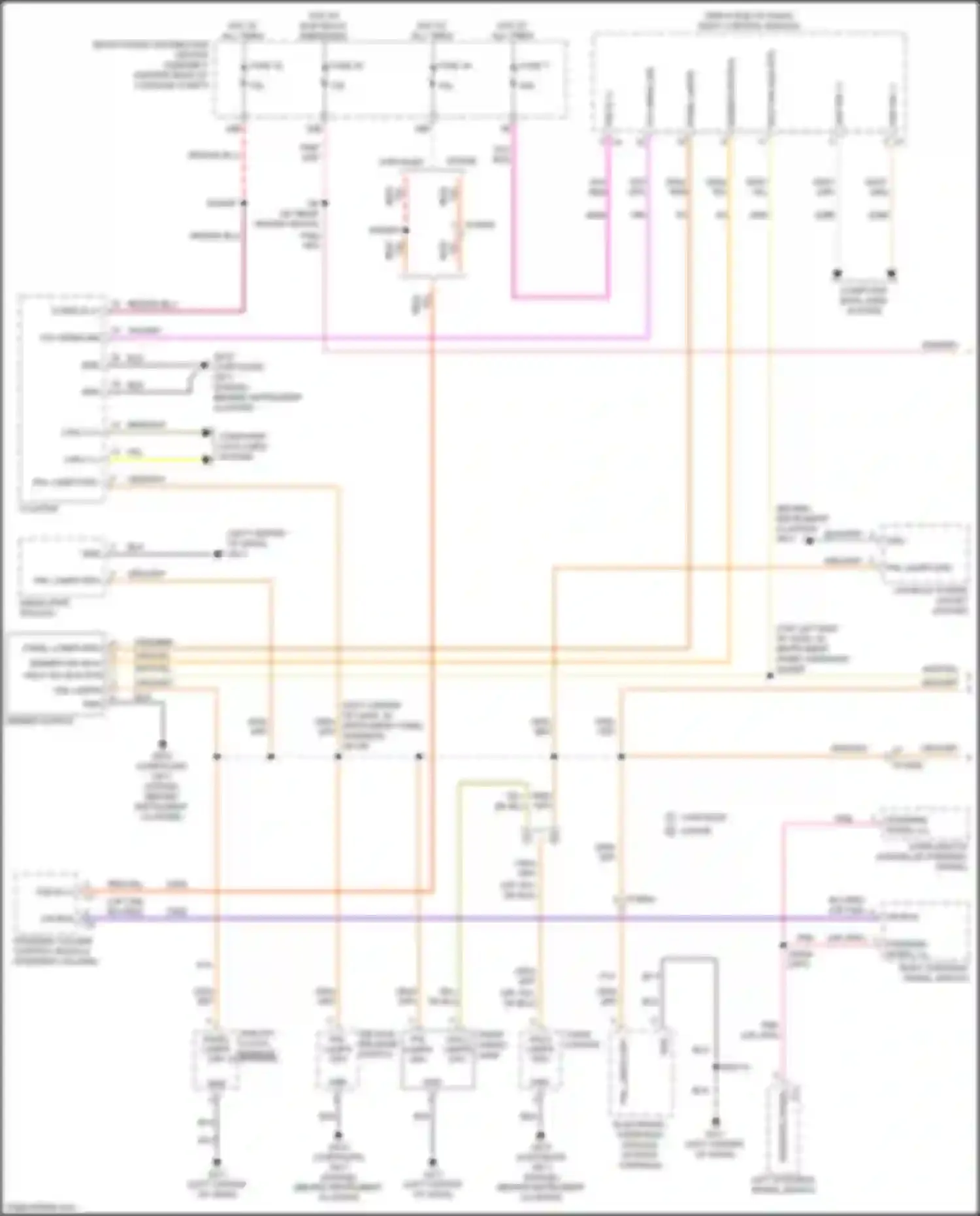 300C Chrysler II facelift (2015-2024): Instrument illumination circuit (1 of 2)