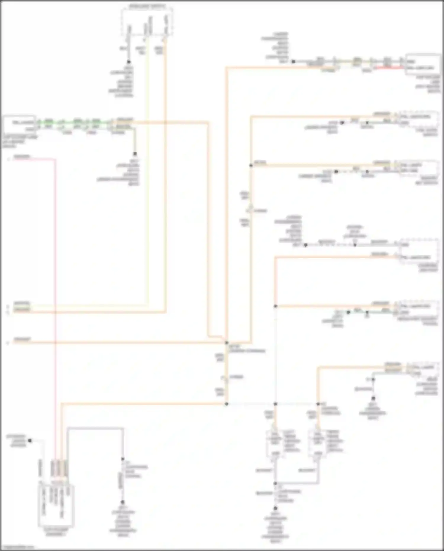 300C Chrysler II facelift (2015-2024): Instrument illumination circuit (2 of 2)