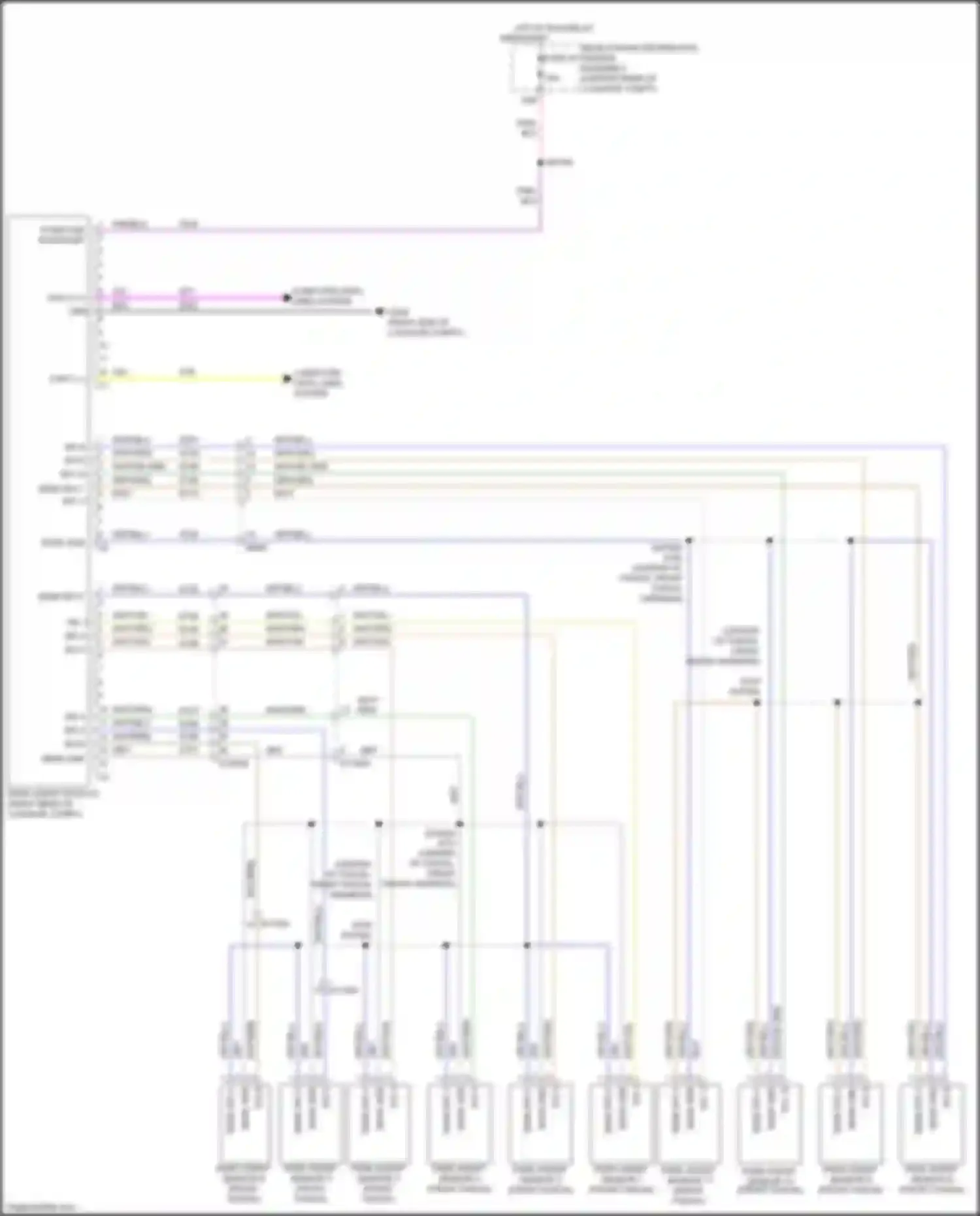 300C Chrysler II facelift (2015-2024): Parking assistant circuit