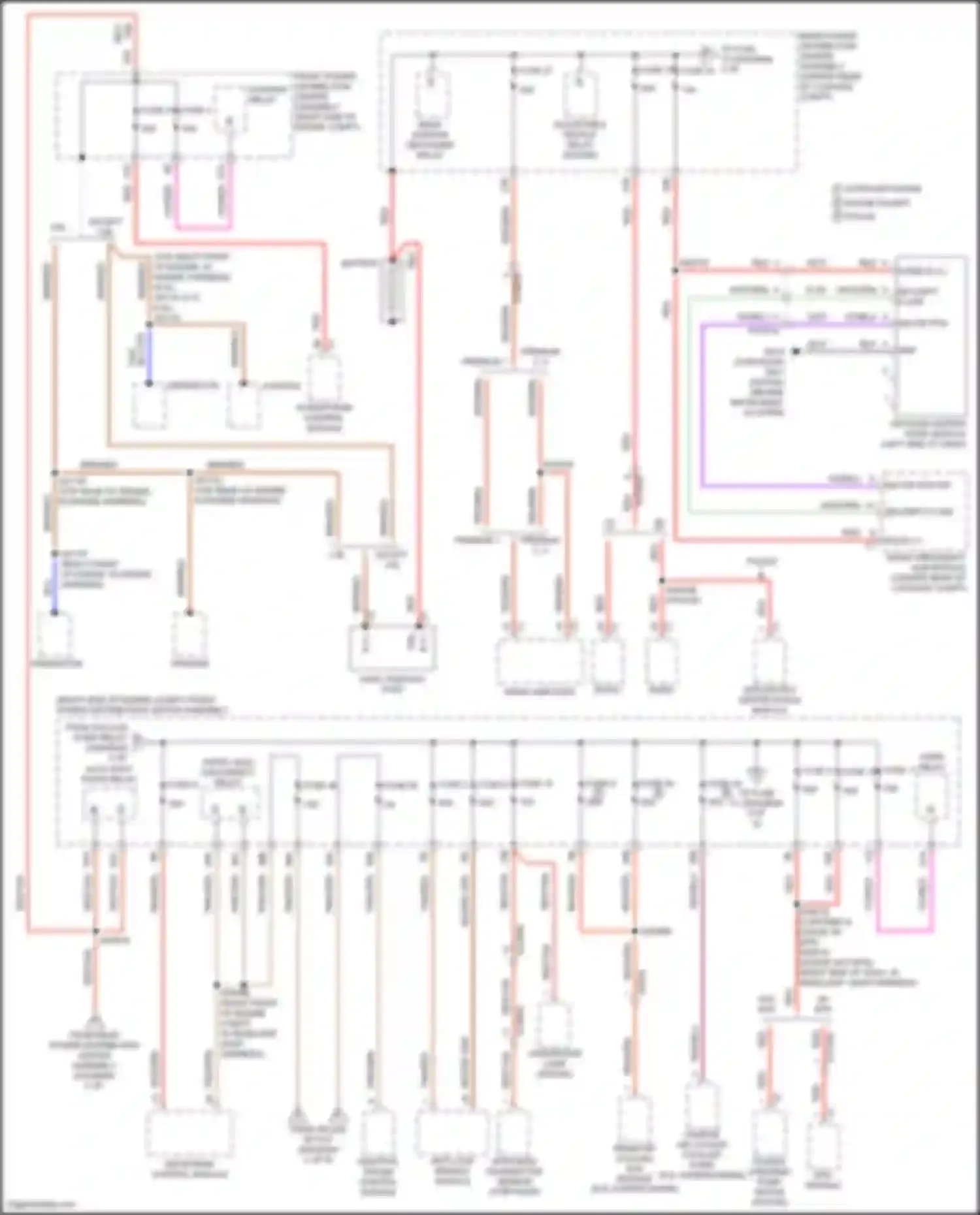 300C Chrysler II facelift (2015-2024): Power distribution circuit (1 of 6)