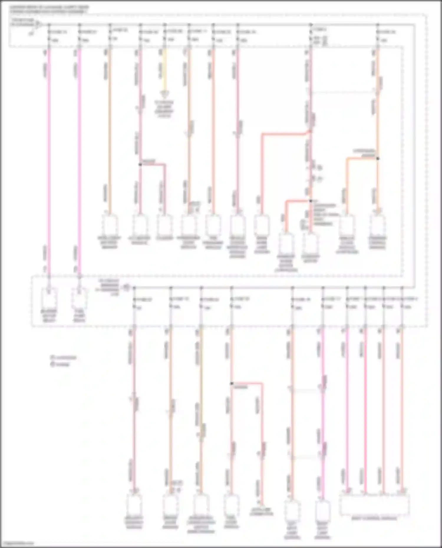 300C Chrysler II facelift (2015-2024): Power distribution circuit (2 of 6)
