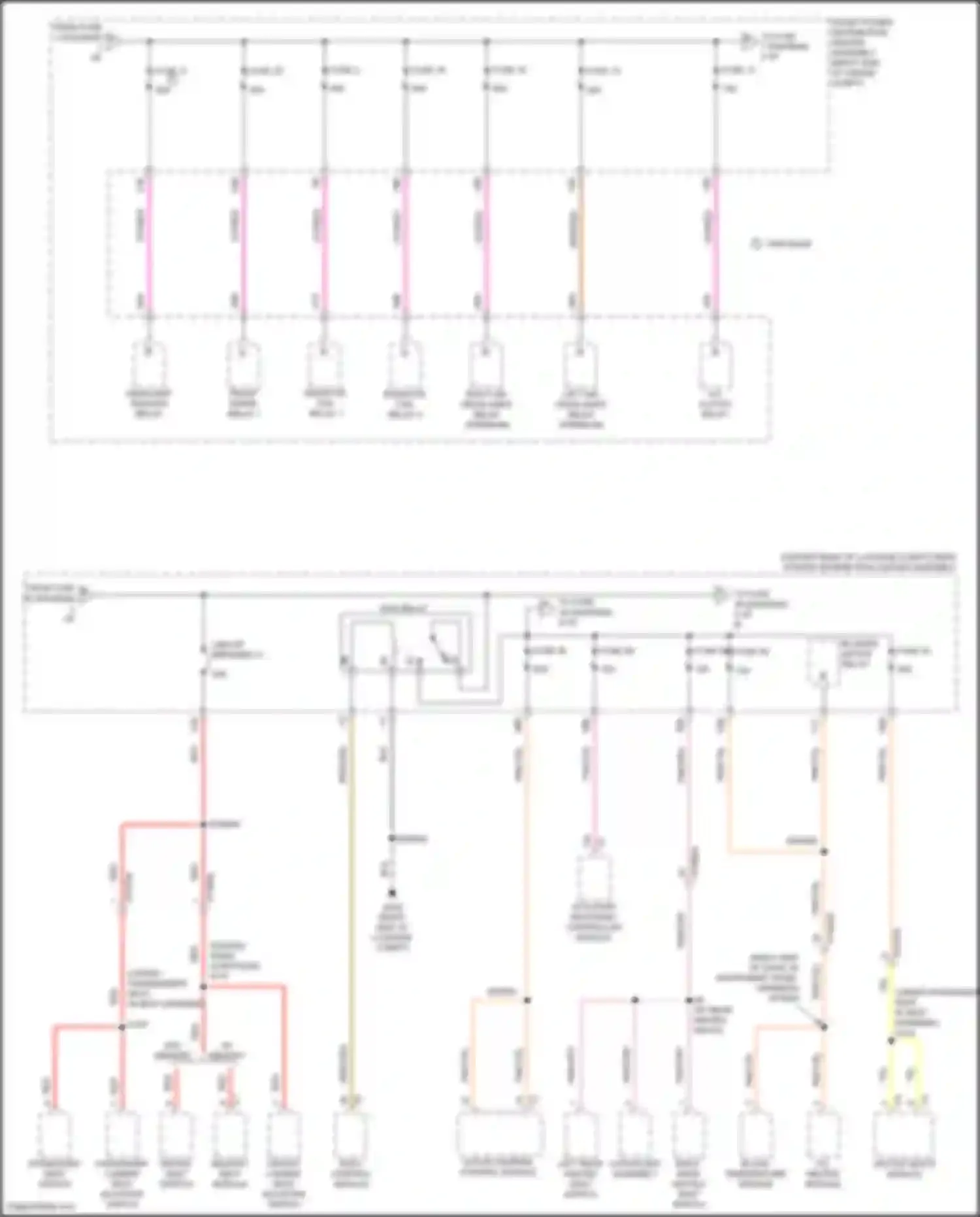 300C Chrysler II facelift (2015-2024): Power distribution circuit (3 of 6)