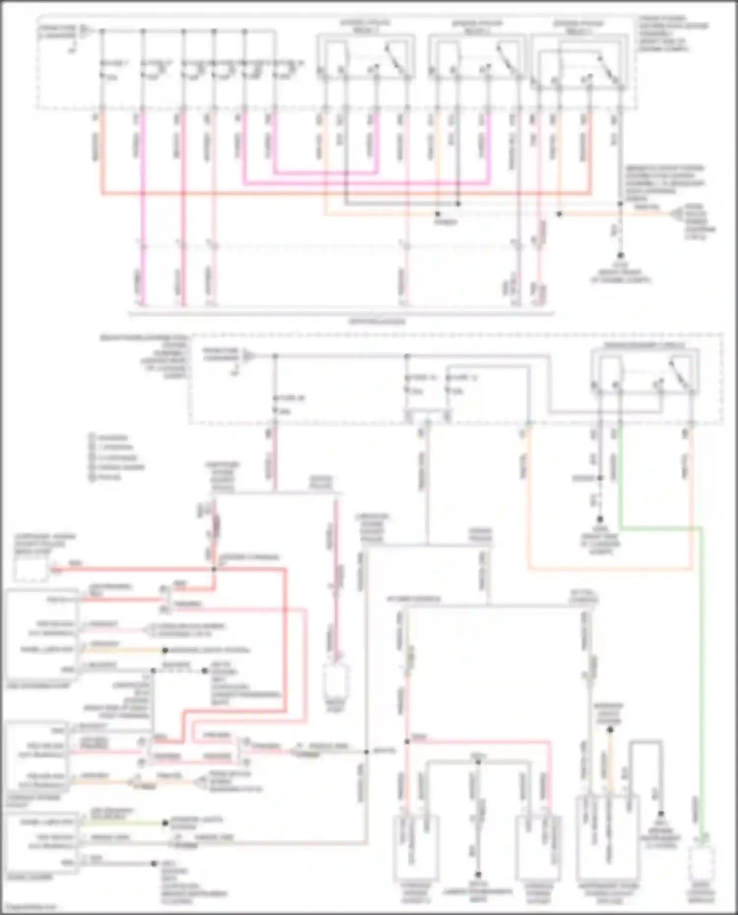 300C Chrysler II facelift (2015-2024): Power distribution circuit (5 of 6)