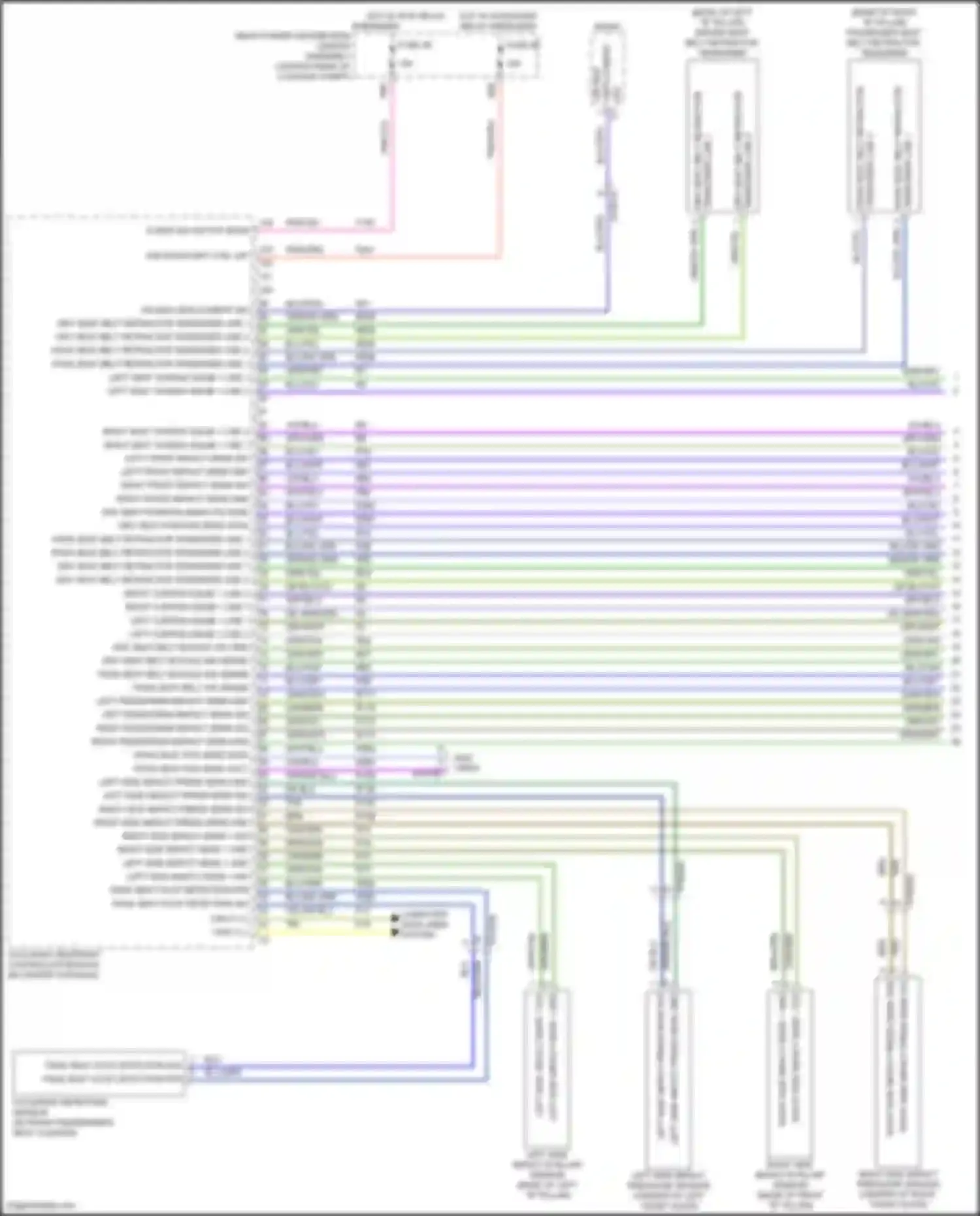 300C Chrysler II facelift (2015-2024): Supplemental restraints circuit (1 of 3)
