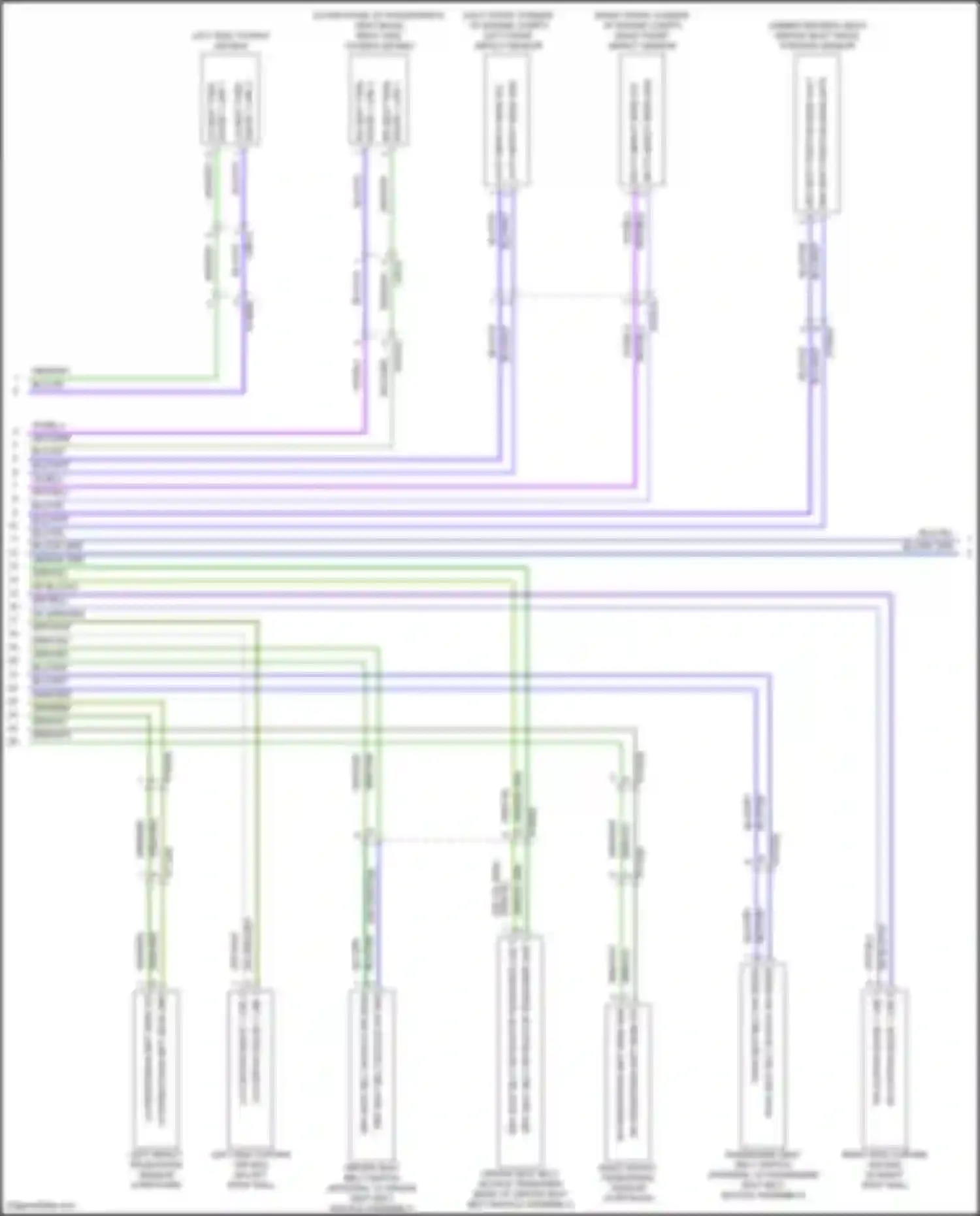 300C Chrysler II facelift (2015-2024): Supplemental restraints circuit (2 of 3)