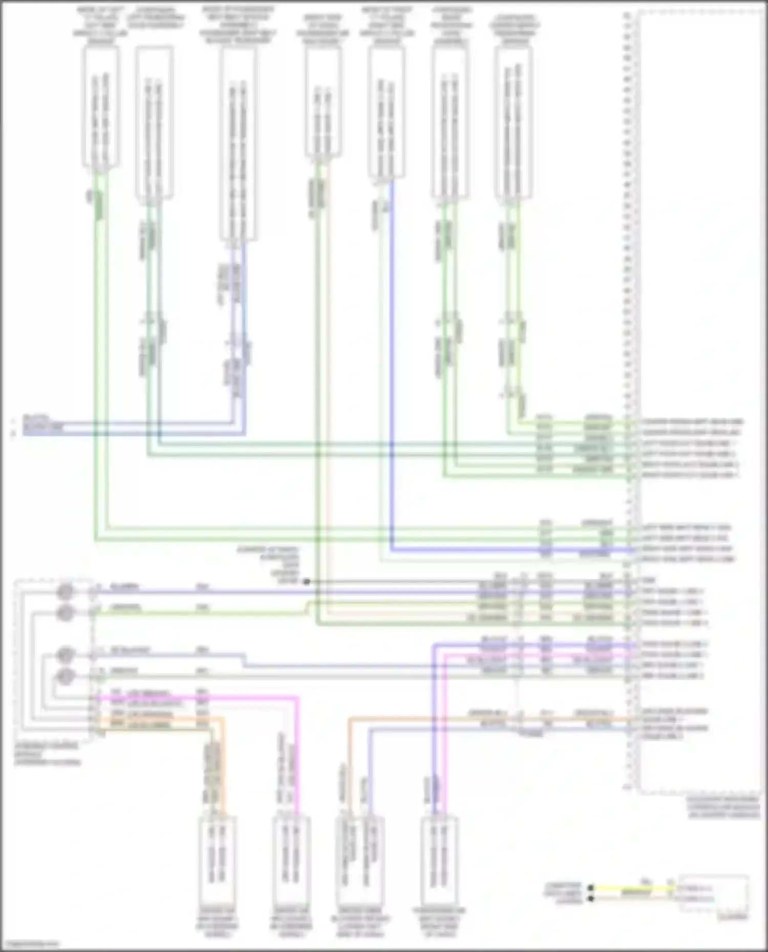 300C Chrysler II facelift (2015-2024): Supplemental restraints circuit (3 of 3)
