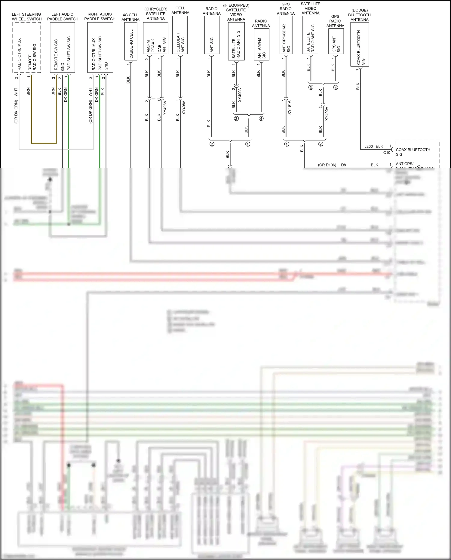 Chrysler 300C II facelift (2015-2024) computer data lines system wiring diagram  (14 of 83)