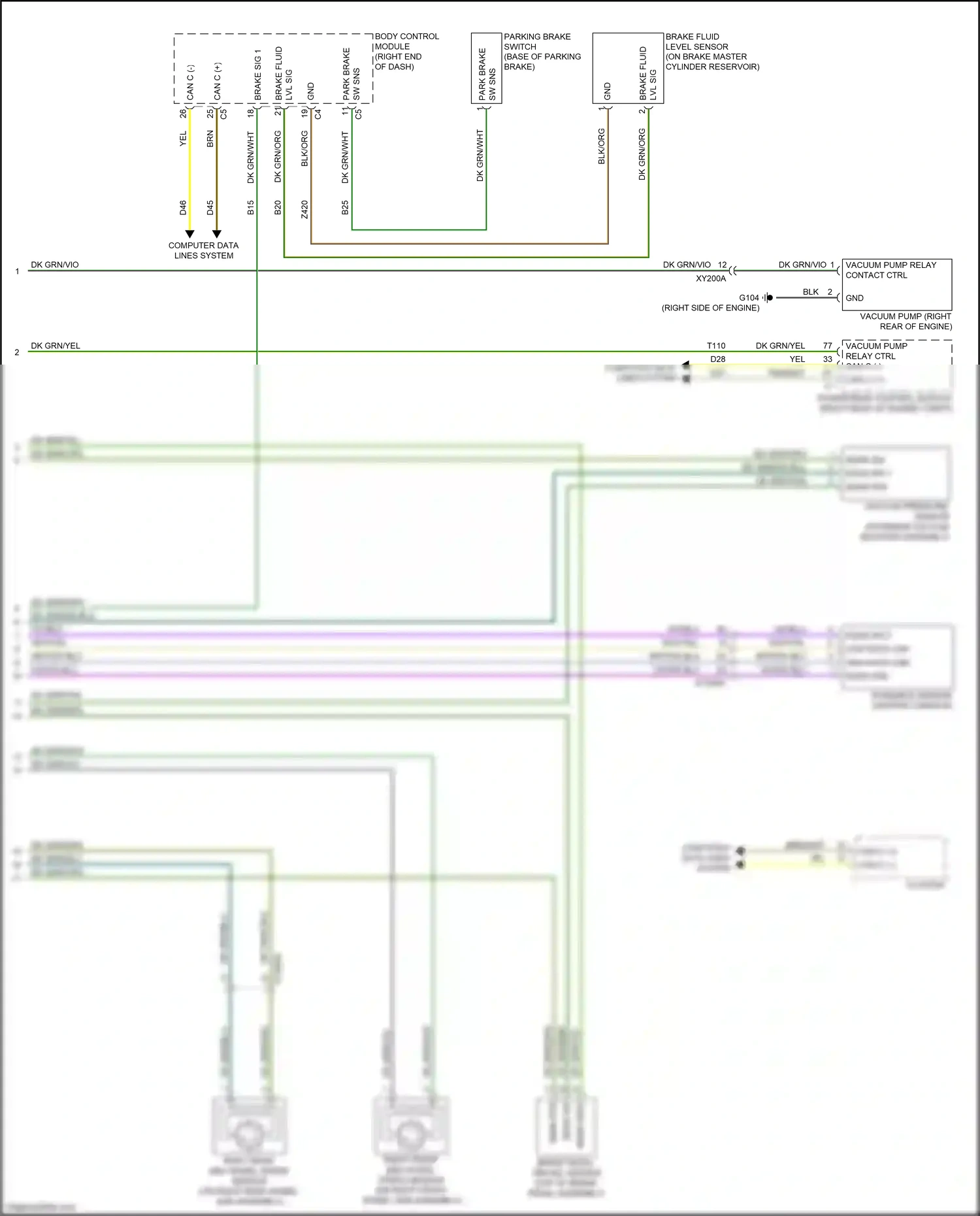 Chrysler 300C II facelift (2015-2024) computer data lines system wiring diagram  (42 of 83)
