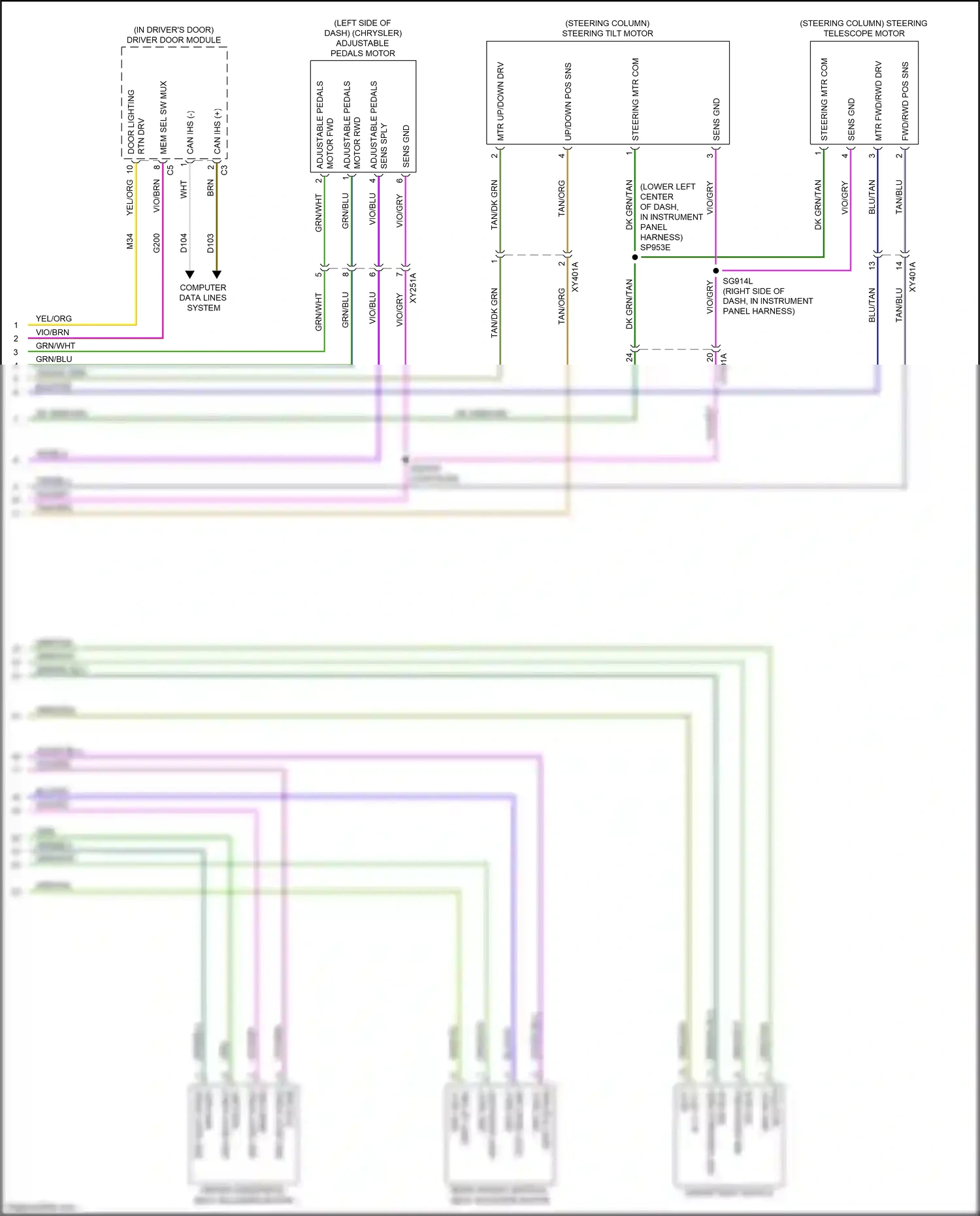Chrysler 300C II facelift (2015-2024) computer data lines system wiring diagram  (25 of 83)