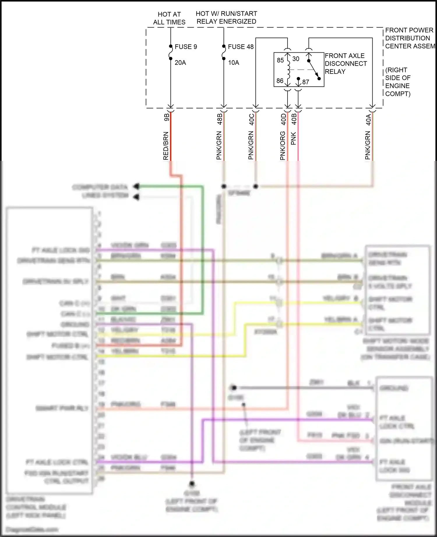 Chrysler 300C II facelift (2015-2024) computer data lines system wiring diagram  (78 of 83)