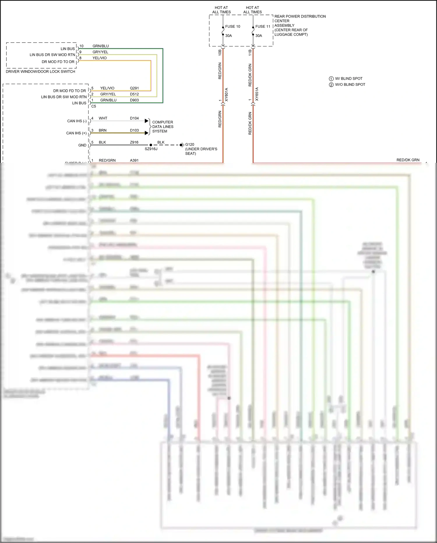 Chrysler 300C II facelift (2015-2024) computer data lines system wiring diagram  (37 of 83)