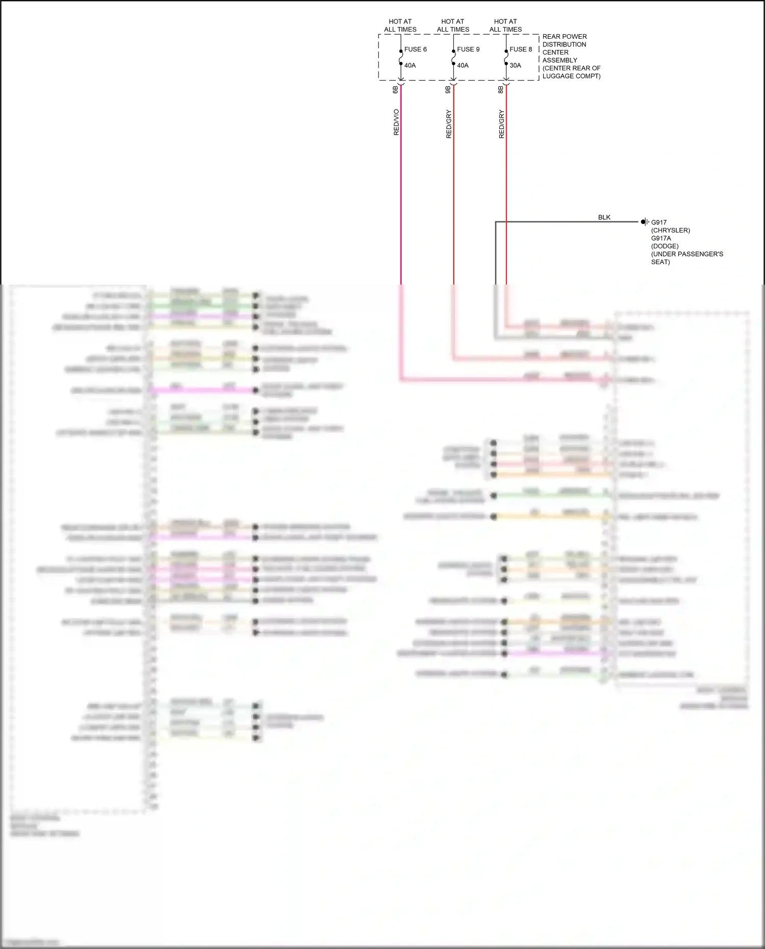 Chrysler 300C II facelift (2015-2024) computer data lines system wiring diagram  (52 of 83)