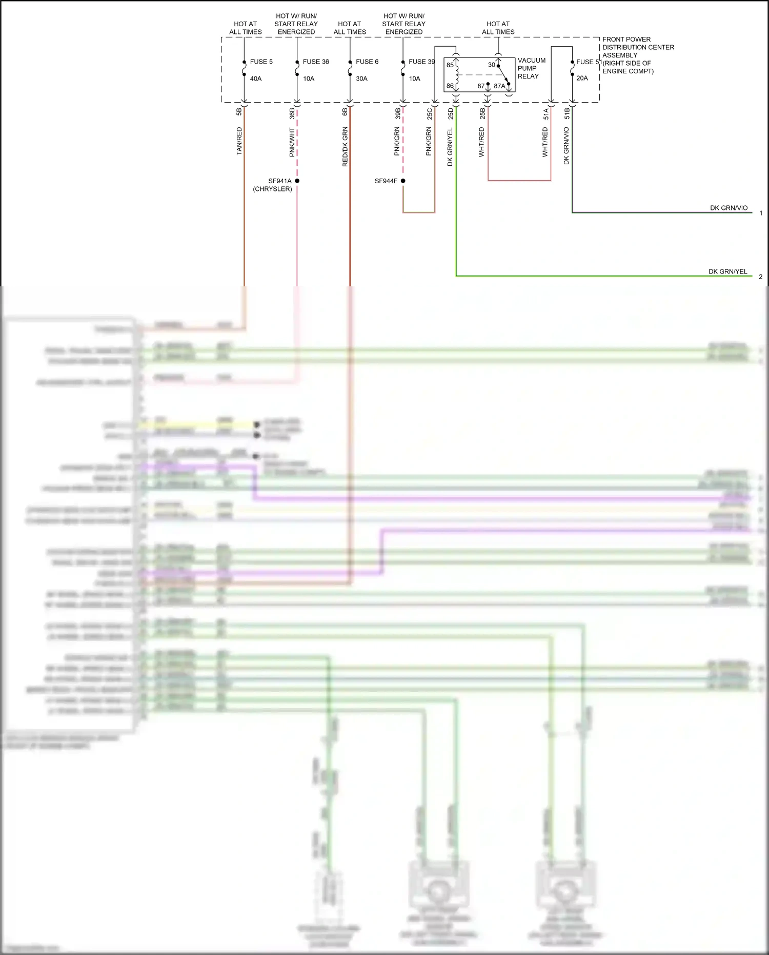 Chrysler 300C II facelift (2015-2024) computer data lines system wiring diagram  (41 of 83)