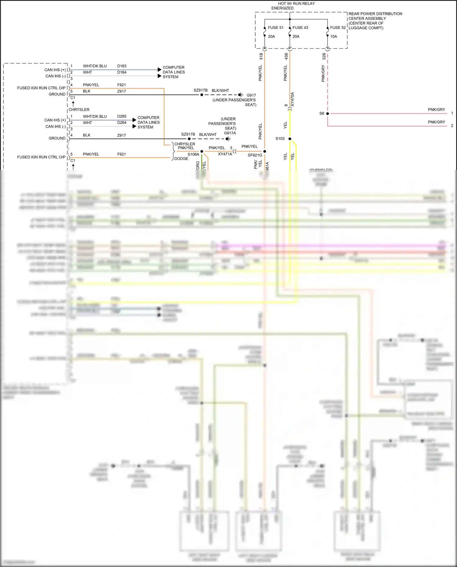 Chrysler 300C II facelift (2015-2024) computer data lines system wiring diagram  (46 of 83)