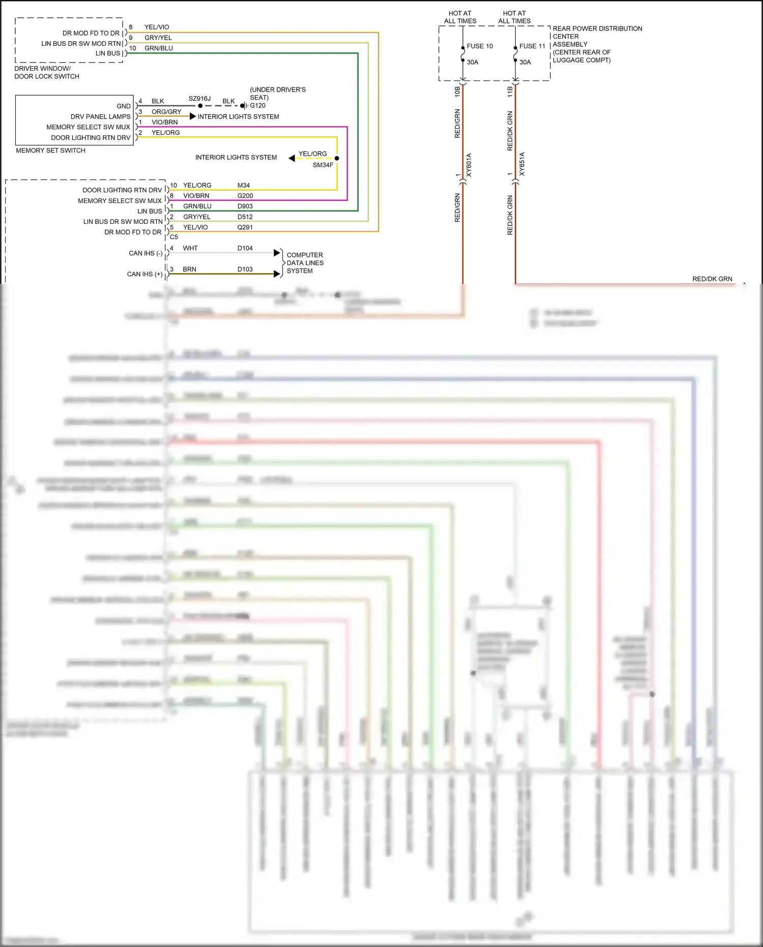 Chrysler 300C II facelift (2015-2024) computer data lines system wiring diagram  (22 of 83)
