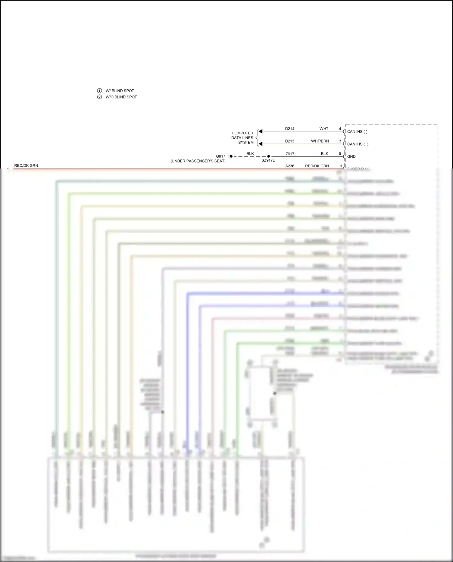 Chrysler 300C II facelift (2015-2024) computer data lines system wiring diagram  (23 of 83)