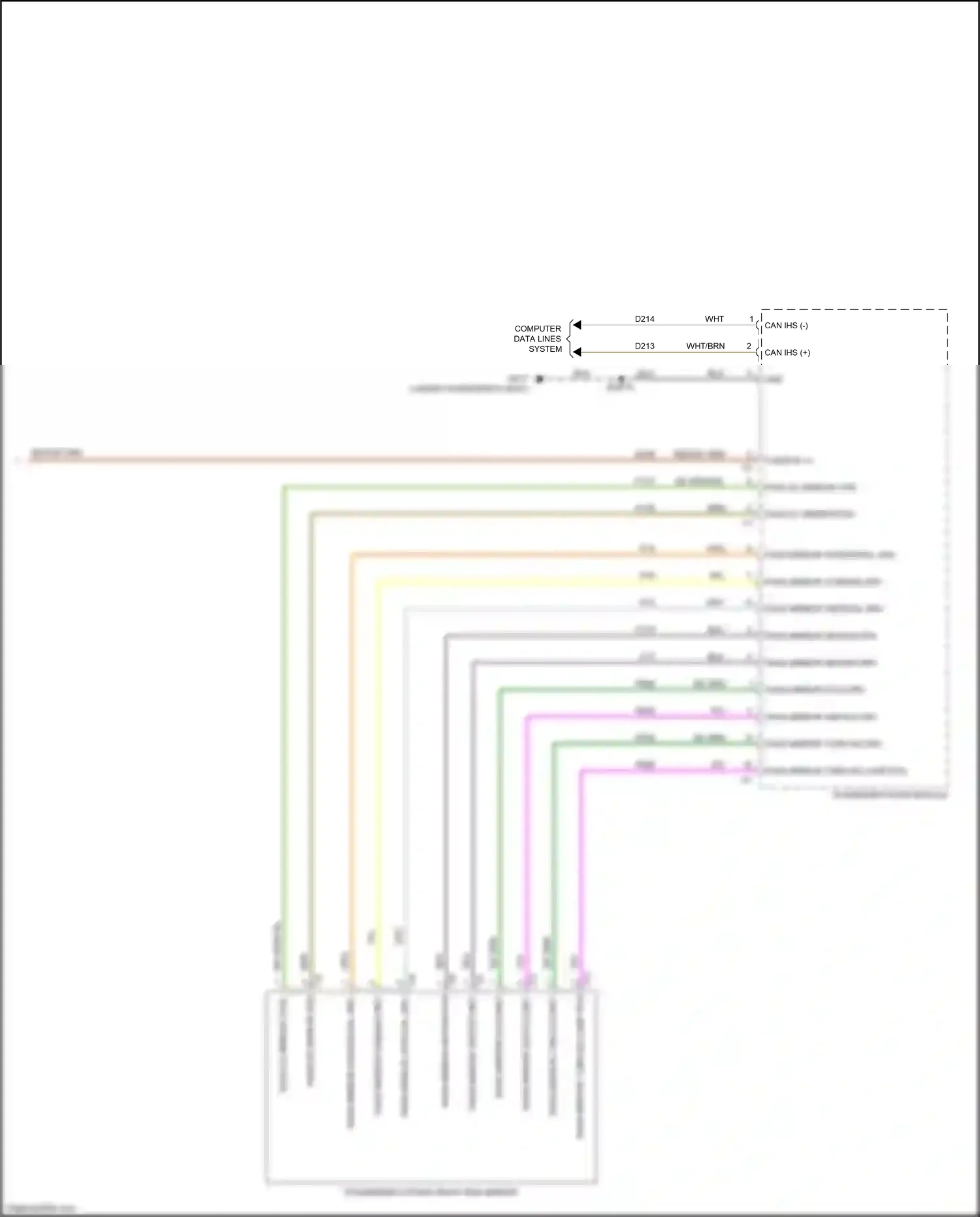 Chrysler 300C II facelift (2015-2024) computer data lines system wiring diagram  (36 of 83)
