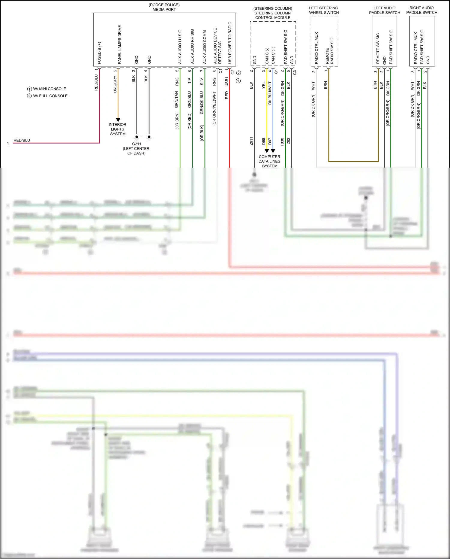 Chrysler 300C II facelift (2015-2024) computer data lines system wiring diagram  (27 of 83)