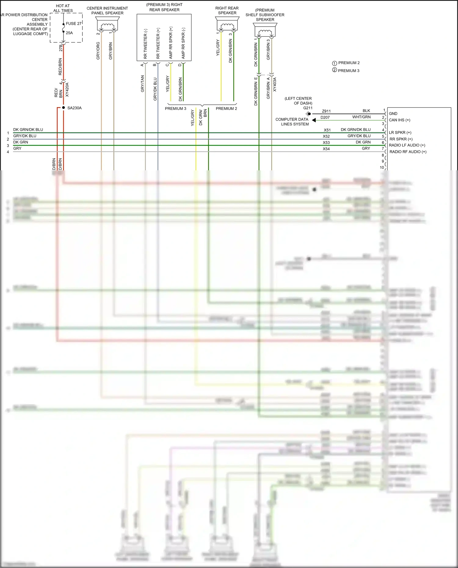 Chrysler 300C II facelift (2015-2024) computer data lines system wiring diagram  (17 of 83)