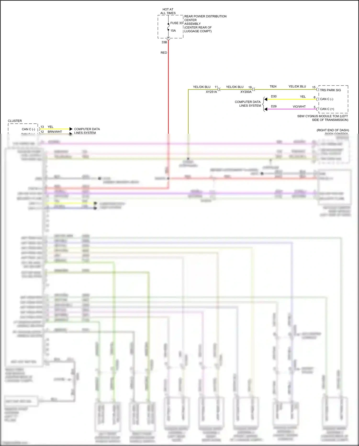 Chrysler 300C II facelift (2015-2024) computer data lines system wiring diagram  (34 of 83)