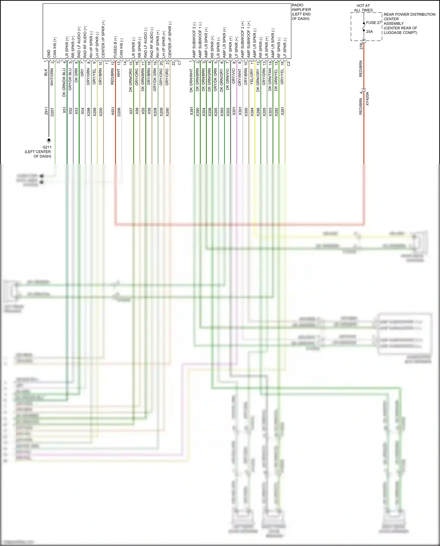 Chrysler 300C II facelift (2015-2024) computer data lines system wiring diagram  (15 of 83)